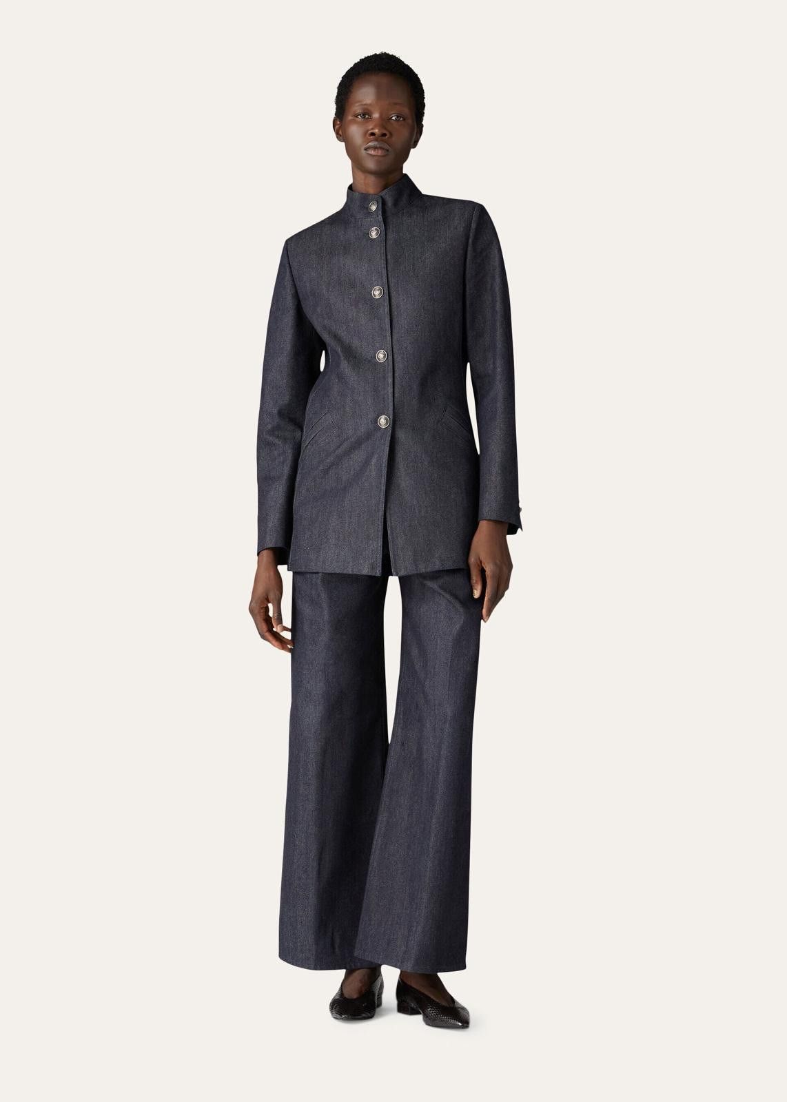 Loro Piana o1srvl11e1224 Nataniel Denim Jacket in Blue Size S / US 4 / IT 40 - 5 Thumbnail