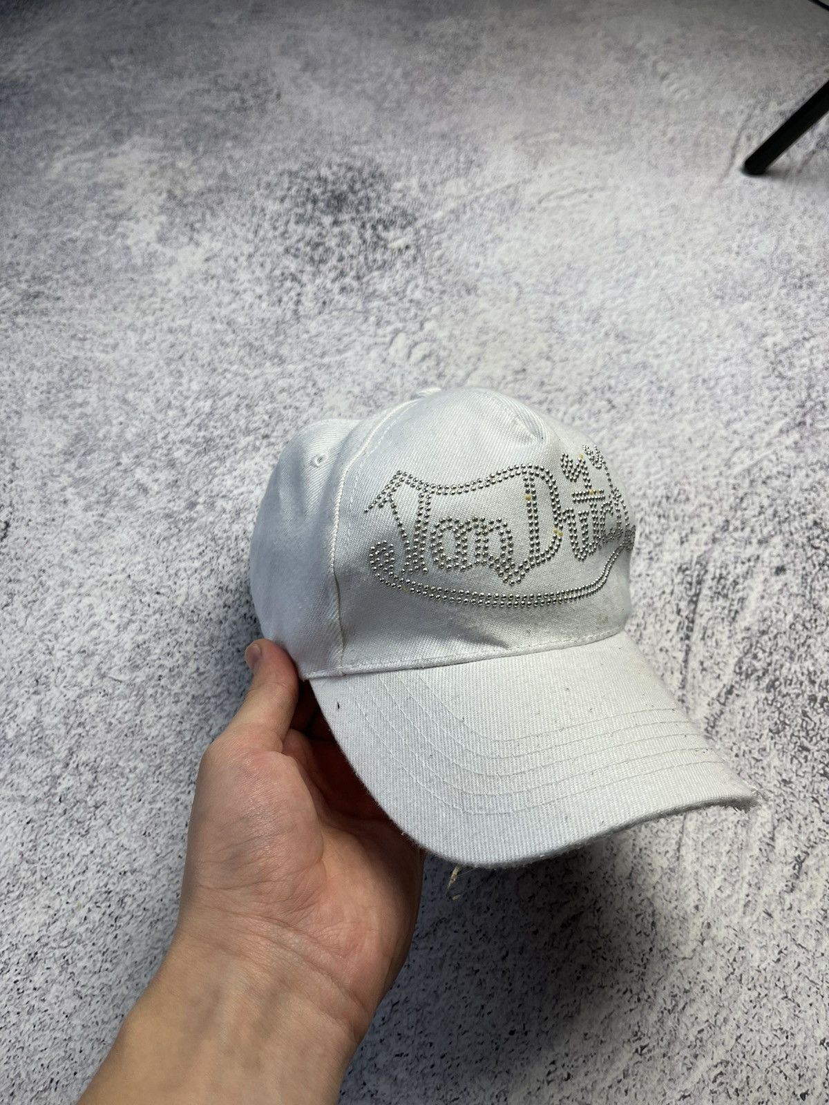 Other Vintage Von Dutch White Denim Hat Celebrity Worn Size ONE SIZE - 4 Thumbnail