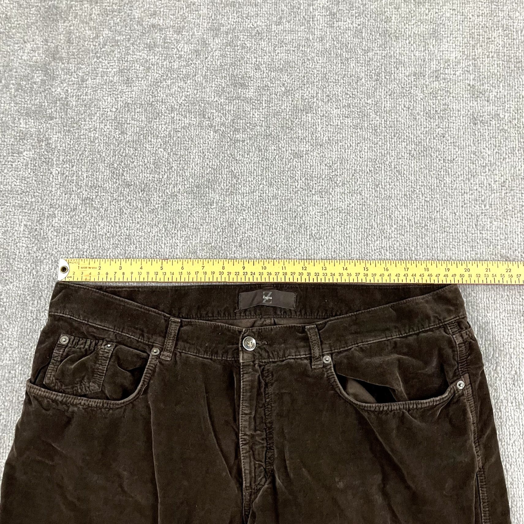 Ermenegildo Zegna ERMENEGILDO ZEGNA Brown Chino Pants Mens 40x35 Straight Flat Front Dress Trousers Size US 40 / EU 56 - 4 Thumbnail