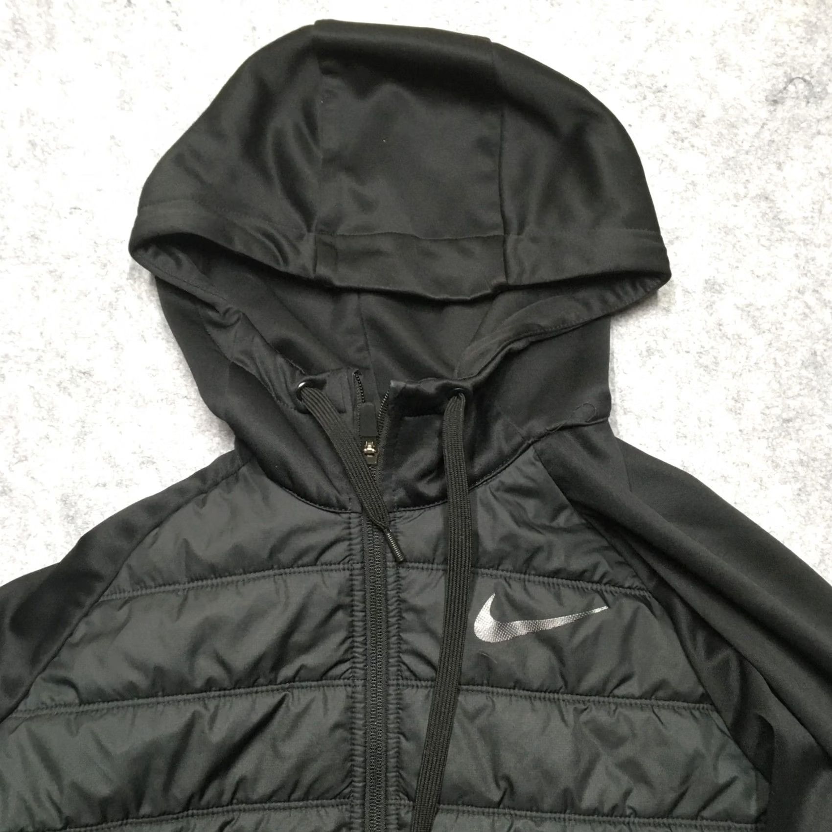 Nike Nike Dri-FIT Jacket Mens M Black Full Zip Hooded Insulated Running & Training Mid-Length Jacket Size US M / EU 48-50 / 2 - 4 Thumbnail