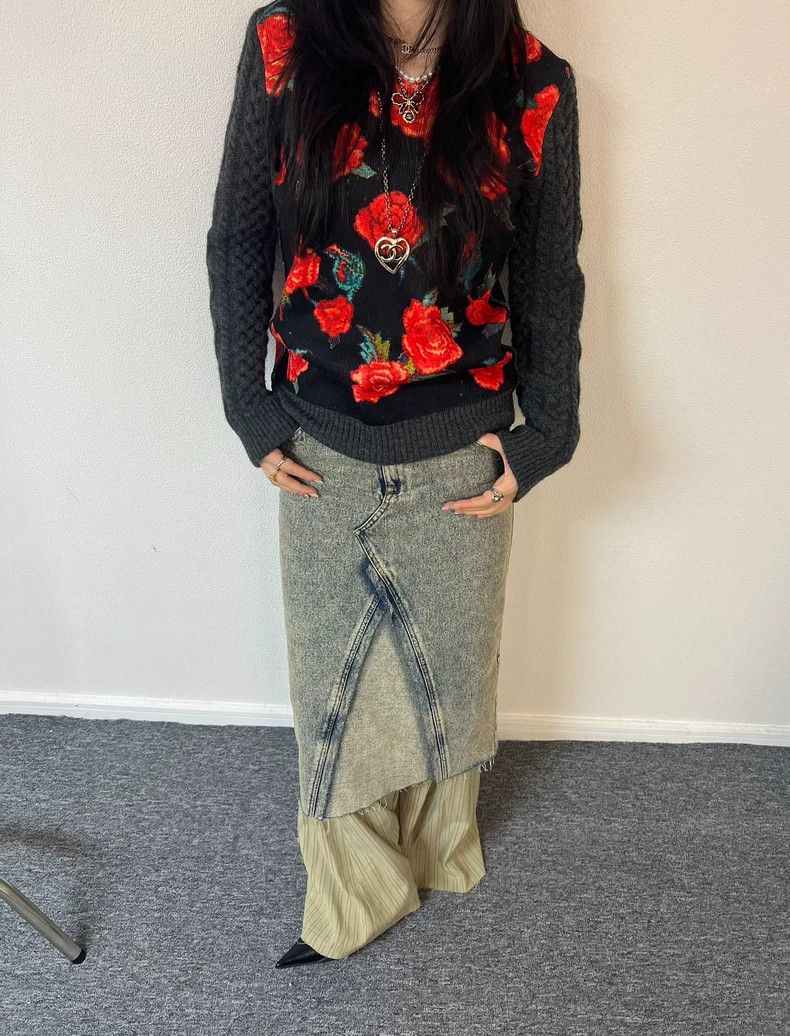 Comme des Garcons Comme Des Garcons Classic Floral Sweater Size S / US 4 / IT 40 - 1 Thumbnail