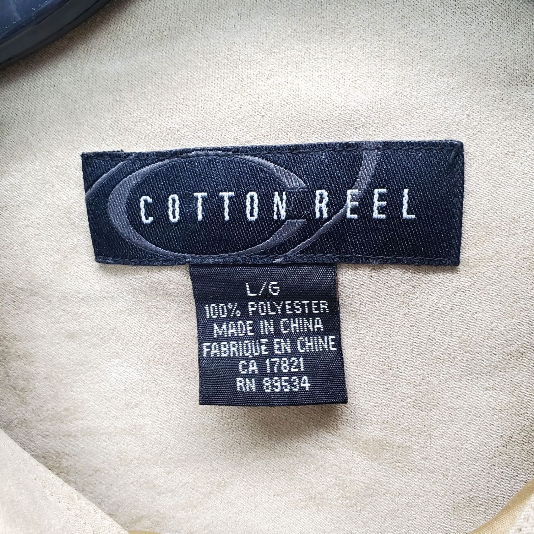 Vintage Cotton Reel Shirt Mens Large Brown Detail Pockets Side Slit Collared Button Up Size US L / EU 52-54 / 3 - 6 Thumbnail