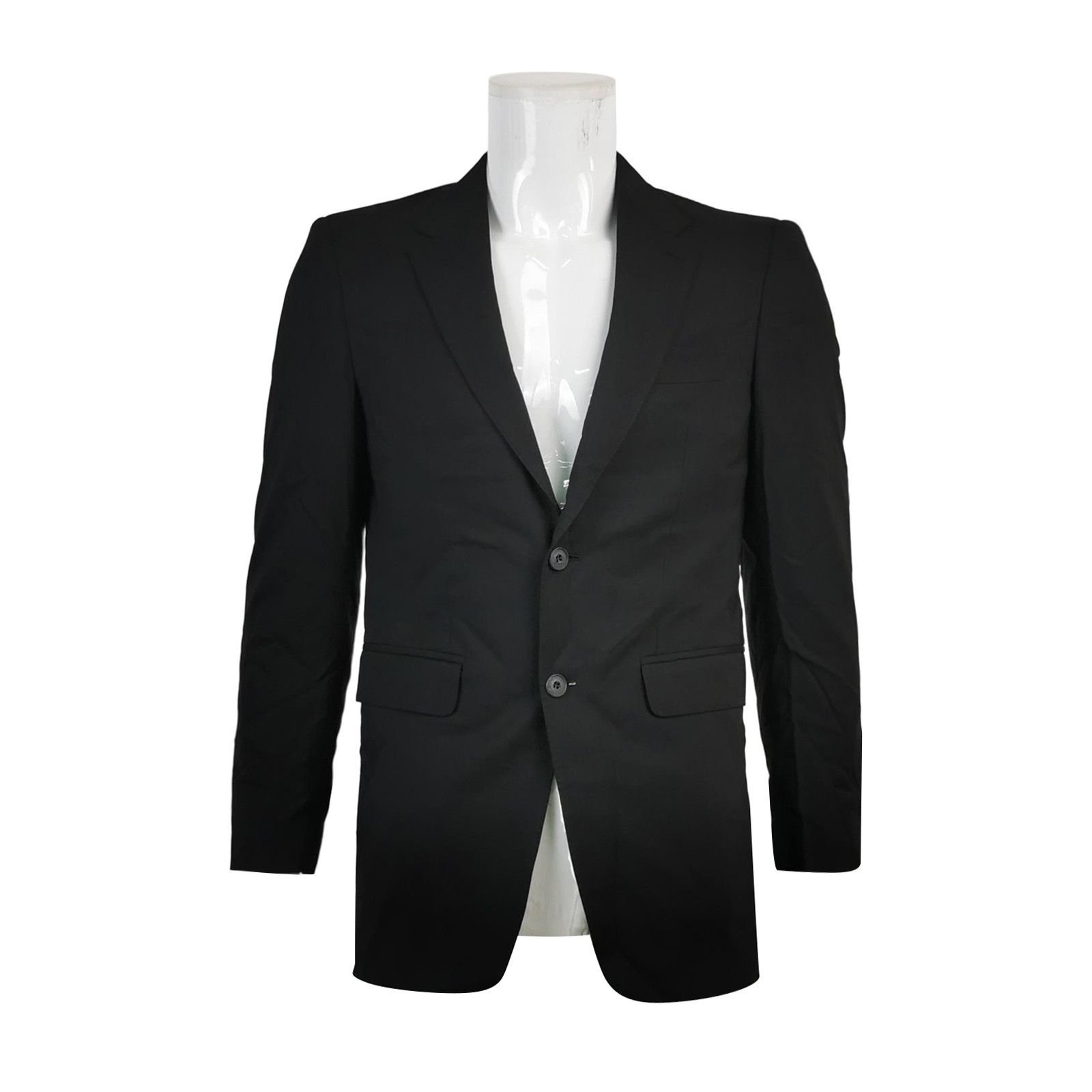 Burberry Wool Single-Breasted Lapel Coat S/46