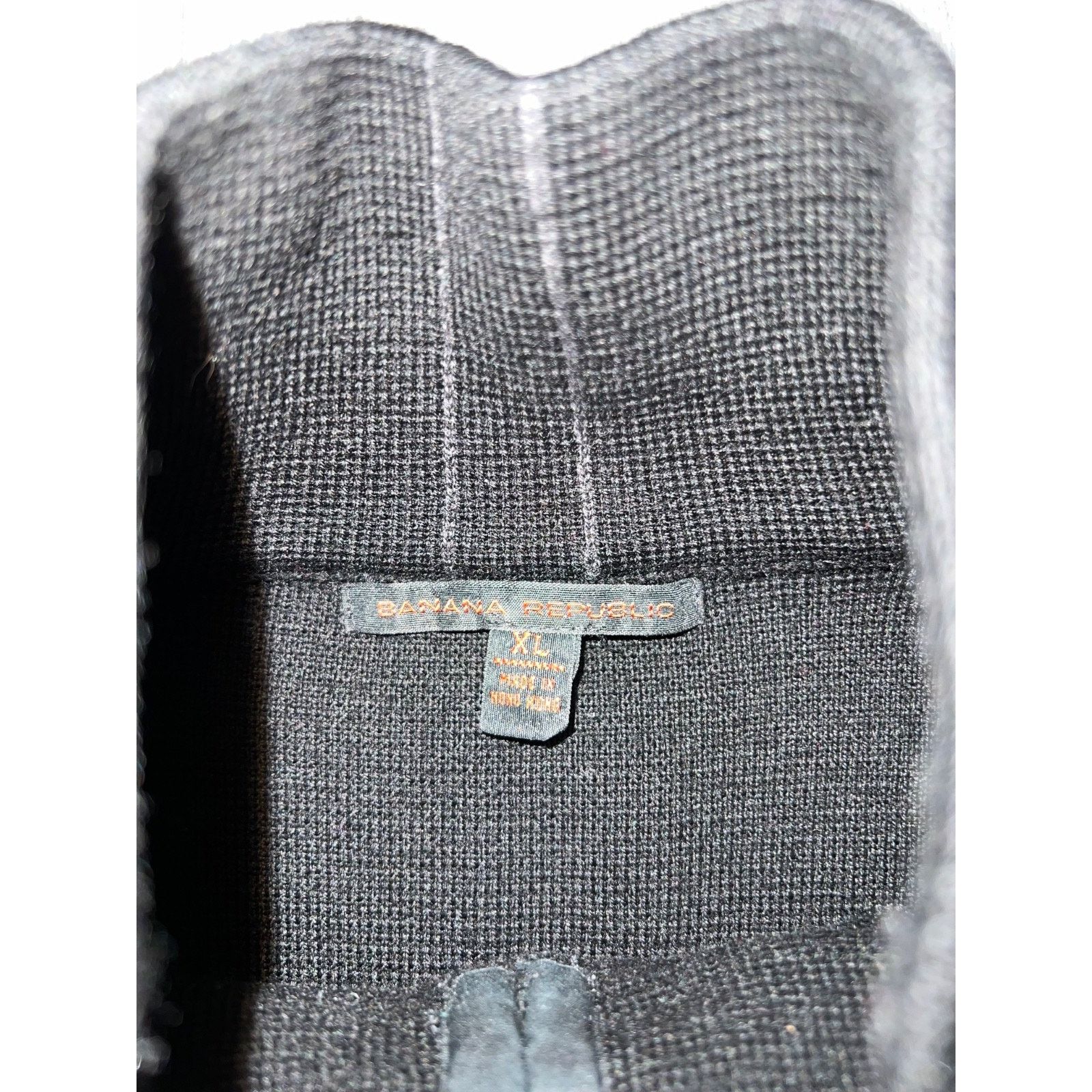 Banana Republic Banana Republic Sweater 1/4 Zip Black 100% Wool XL A003186 Size US XL / EU 56 / 4 - 3 Thumbnail