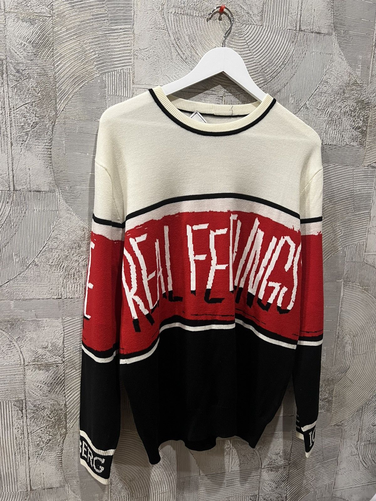 Iceberg 💰Very Rare💰 Iceberg “Real Feelings” wool sweater crew neck Size US L / EU 52-54 / 3 - 1 Thumbnail