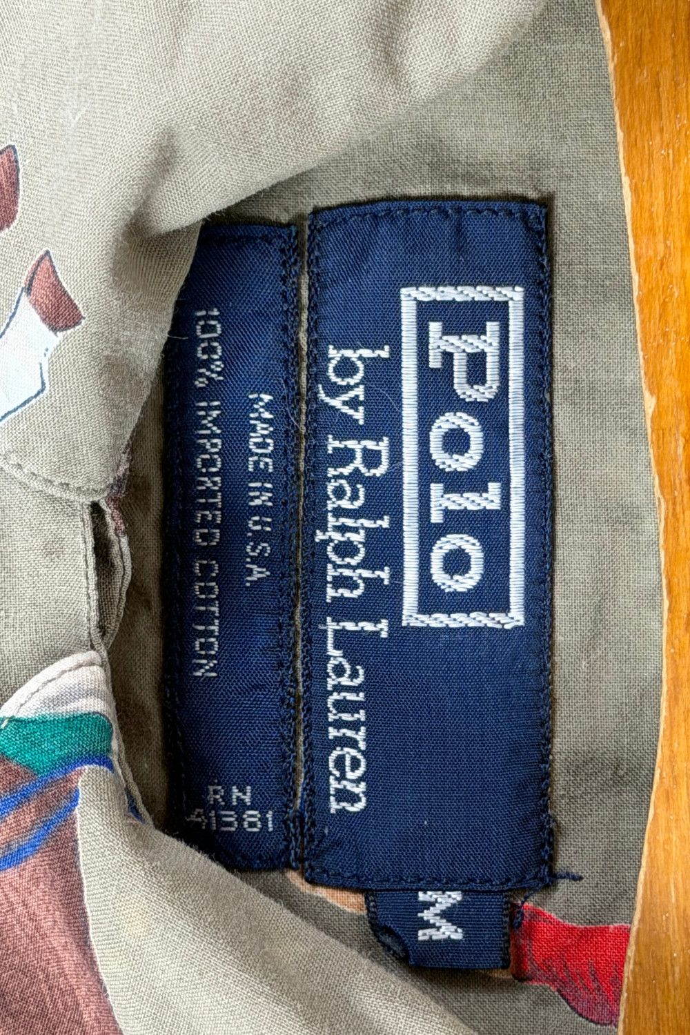 (c.1988–1992) Polo Ralph Lauren Equestrian Print Shirt image 3