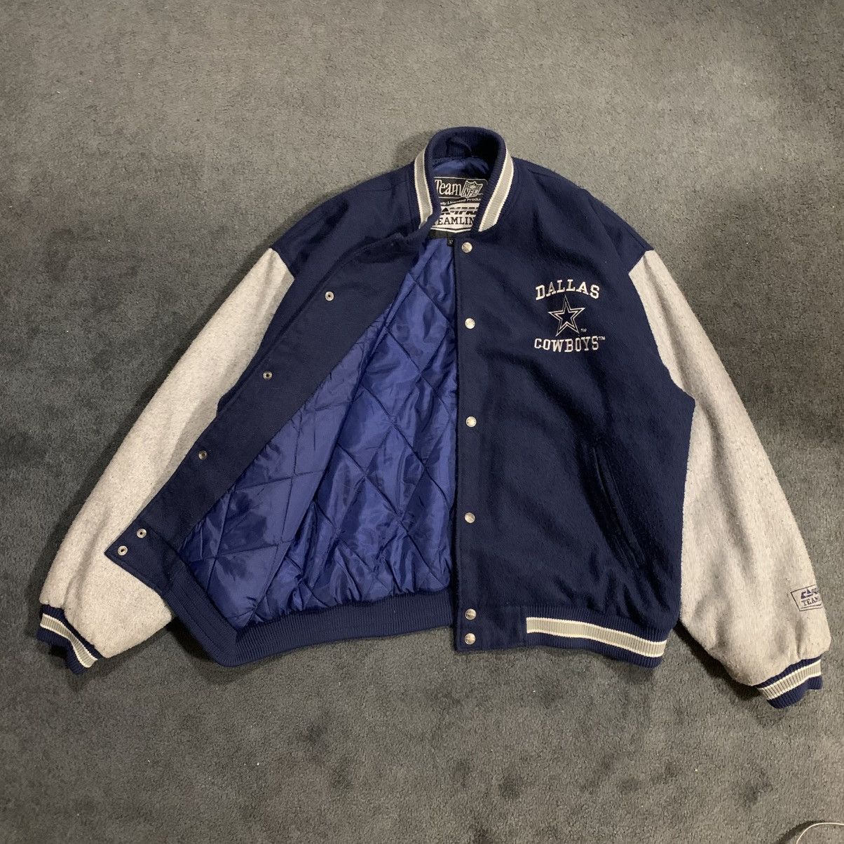 NFL Vintage 1993 Dallas Cowboys Campri Teamline Varsity Jacket Size US XL / EU 56 / 4 - 2 Thumbnail