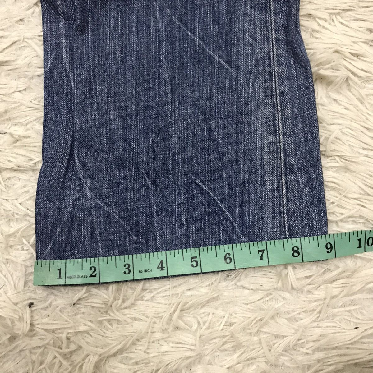 Edwin Vintage Edwin Lot 503 Bluetrip Distressed Design Flare Jeans Size US 30 / EU 46 - 22 Thumbnail