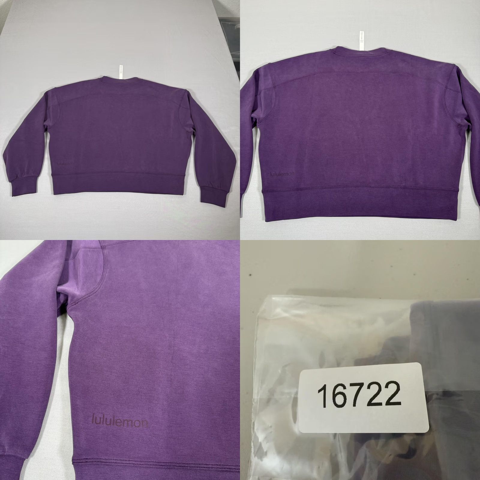 Lululemon Lululemon Sweatshirt Womens 6 Purple Pullover Softstreme Oversize Crop Knit Crew Neck Logo Activewear Regular Size 6 Womens Pilover? Size M / US 6-8 / IT 42-44 - 8 Thumbnail
