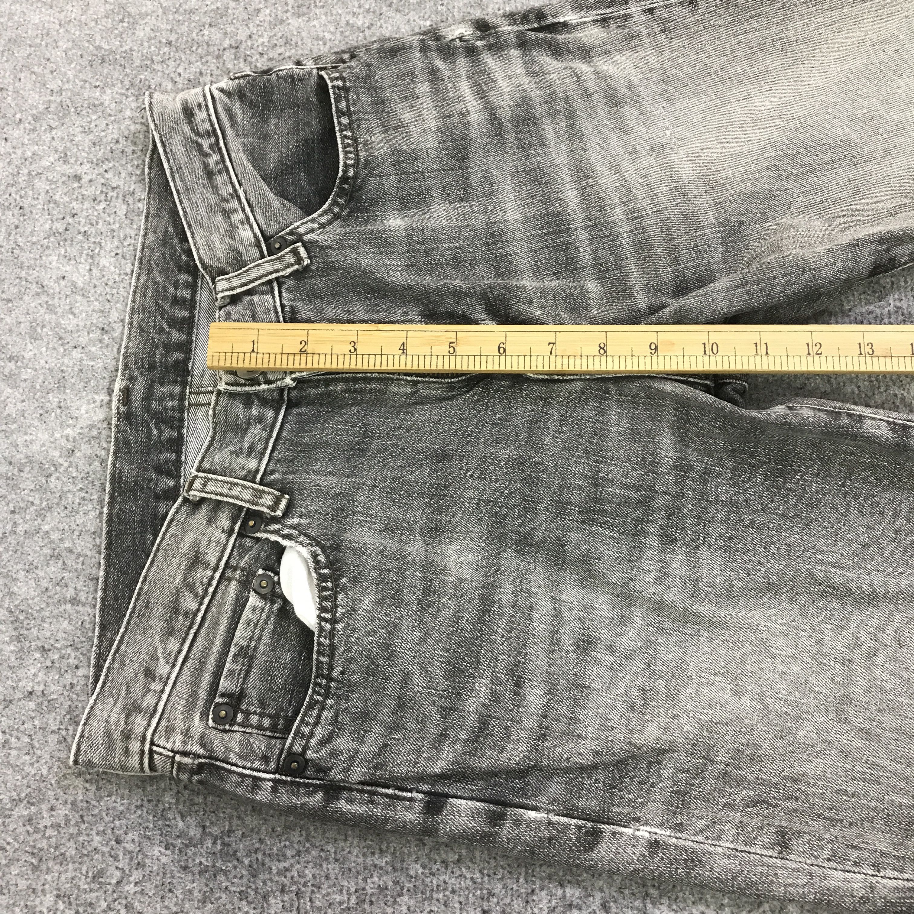 Uniqlo Black Faded uniqlo Japan distressed denim pants K118B3 Size US 32 / EU 48 - 8 Thumbnail