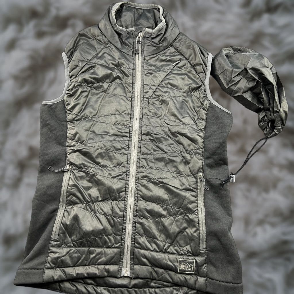 Vintage REI Vest Womens XS Gray Primaloft Packable Lightweight Pertex Quantum Gilet Jacket Size XS / US 0-2 / IT 36-38 - 1 Thumbnail