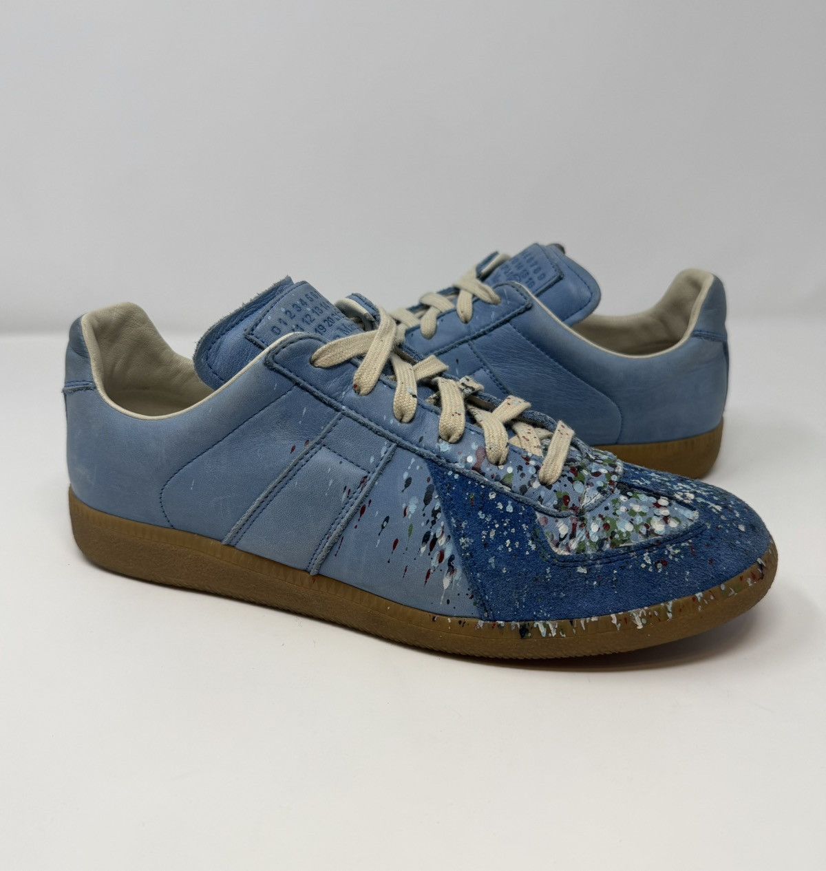 Maison Margiela Maison Margiela Paint Splatter Replica GAT Blue Size US 9 / EU 42 - 1 Thumbnail