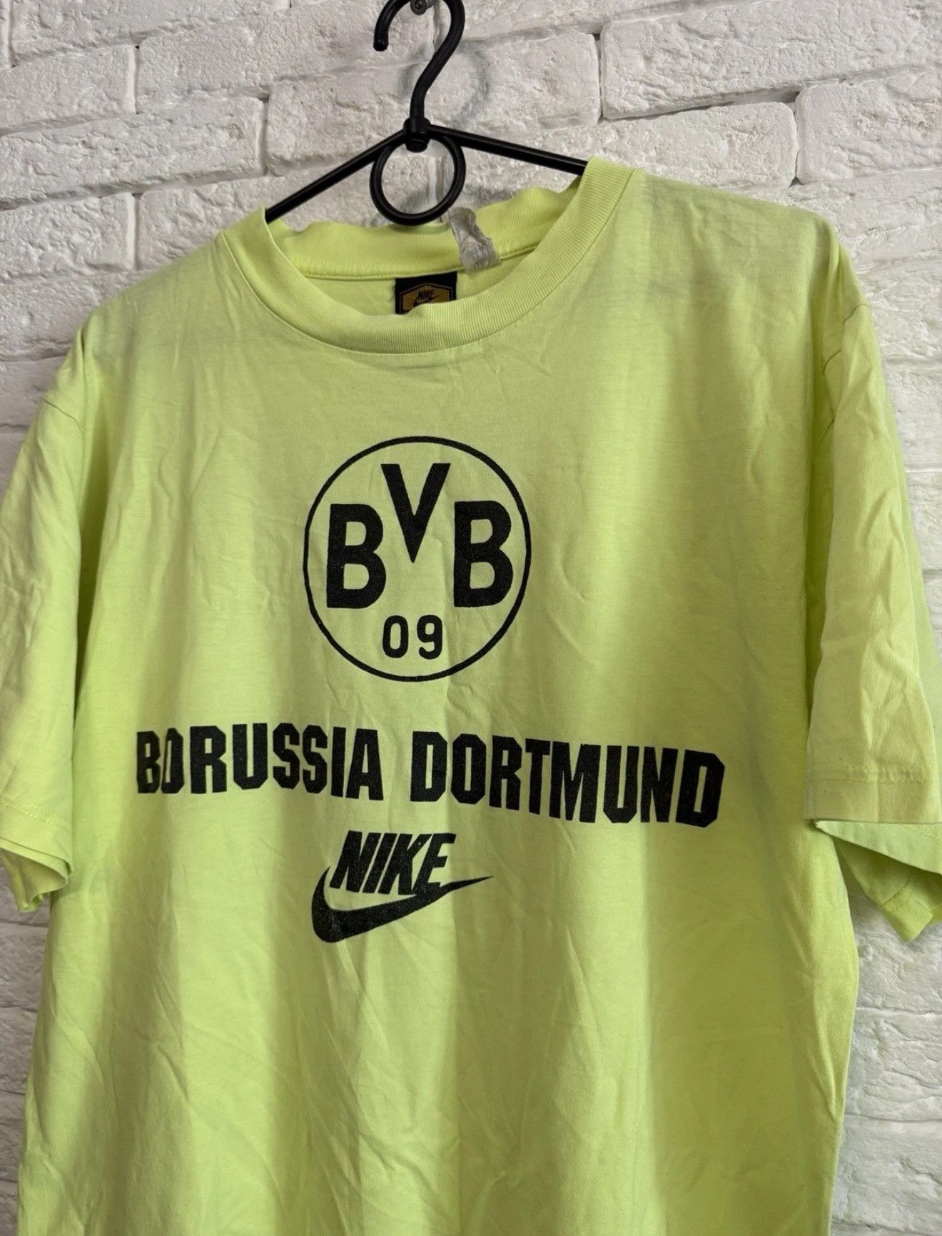 Nike Vintage Nike Premier Borussia Dortmund 91/92 Home Tshirt SzM Size US M / EU 48-50 / 2 - 2 Thumbnail