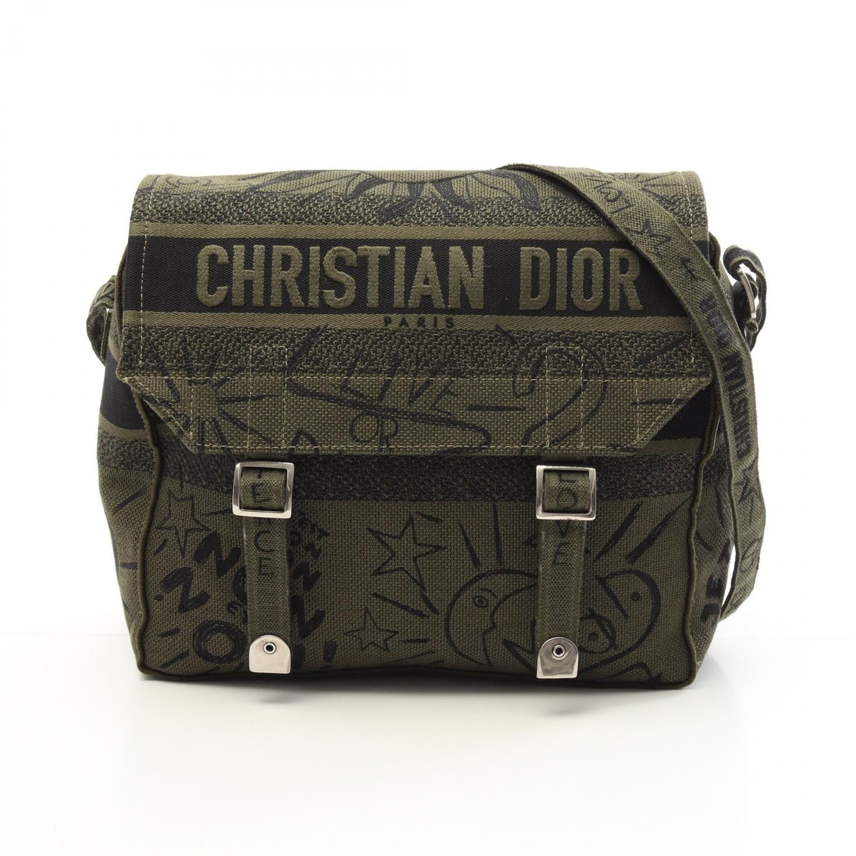 Dior Dior Dior Diorcamp Canvas Shoulder Bag Canvas Shoulder Bag DUTY FREE for USA Size ONE SIZE - 1 Thumbnail