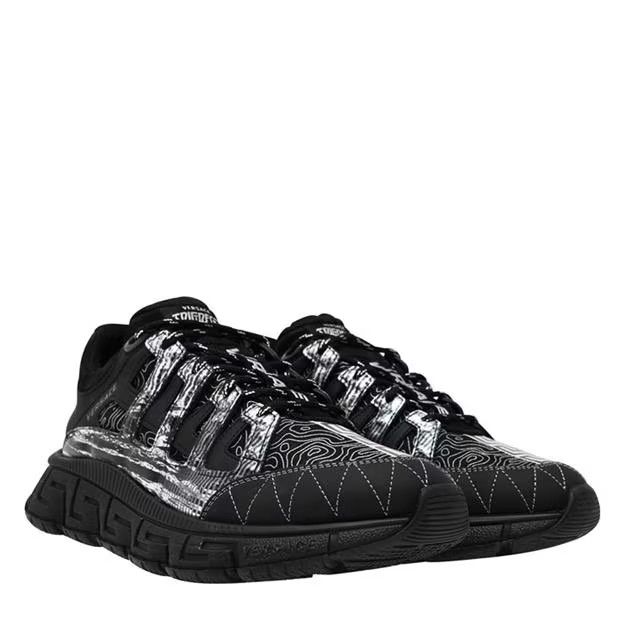 Versace o1g2r1mq0824 Trigreca Trainers in Black & White Size US 10.5 / EU 43-44 - 3 Thumbnail