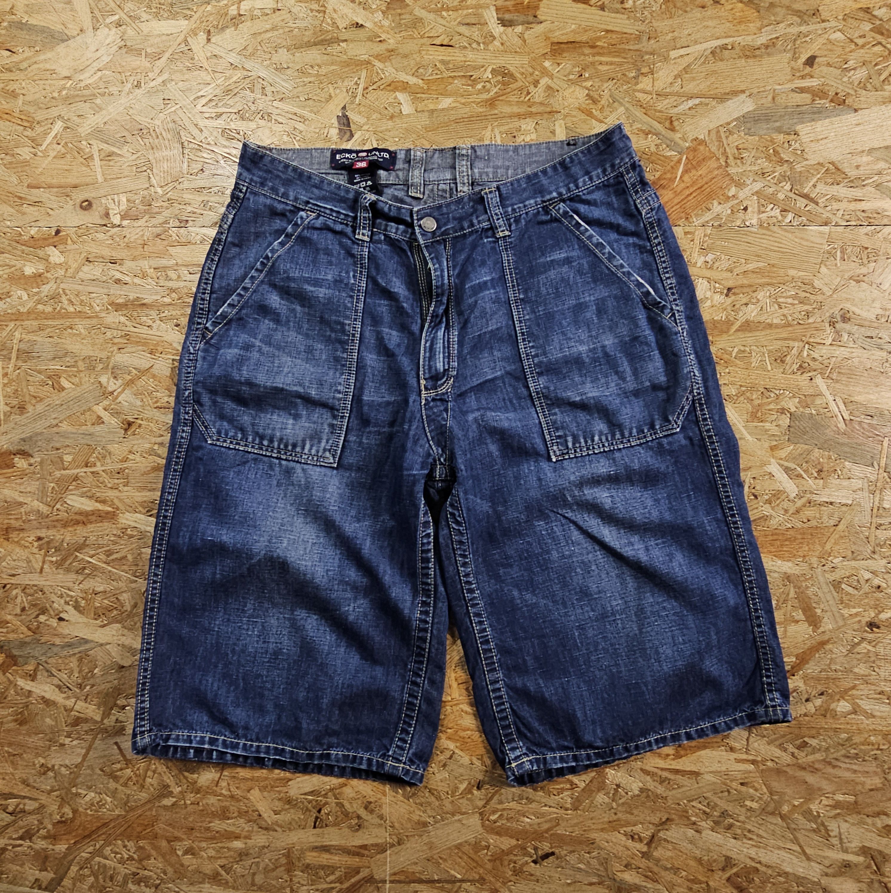 Affliction × Ecko Unltd. × Southpole ECKO UNLTD BAGGY RAP HIP HOP SKATER JORTS SHORTS PINKMAN 36 Size US 36 / EU 52 - 5 Thumbnail