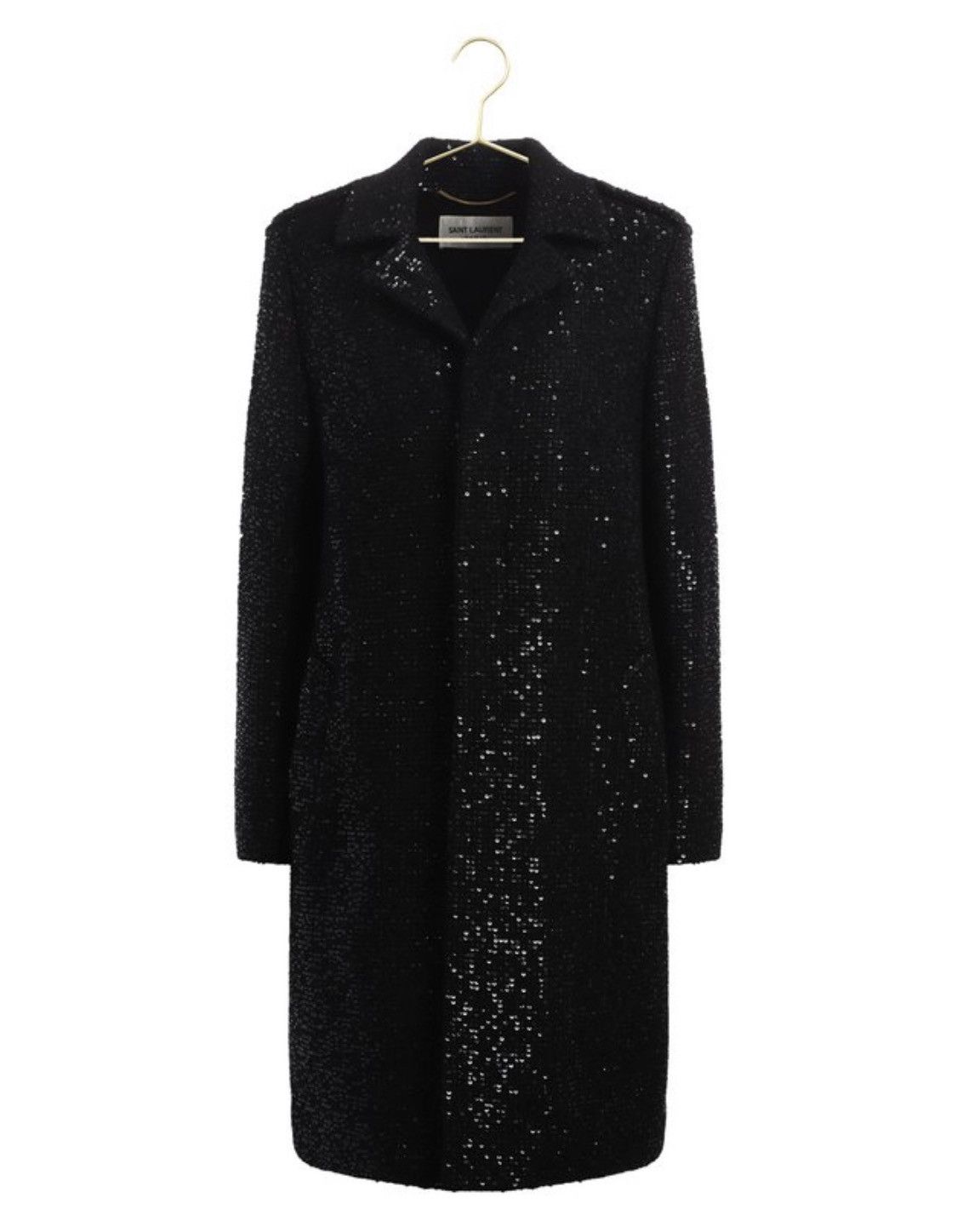 Koché sequin embellished trench coat - Black