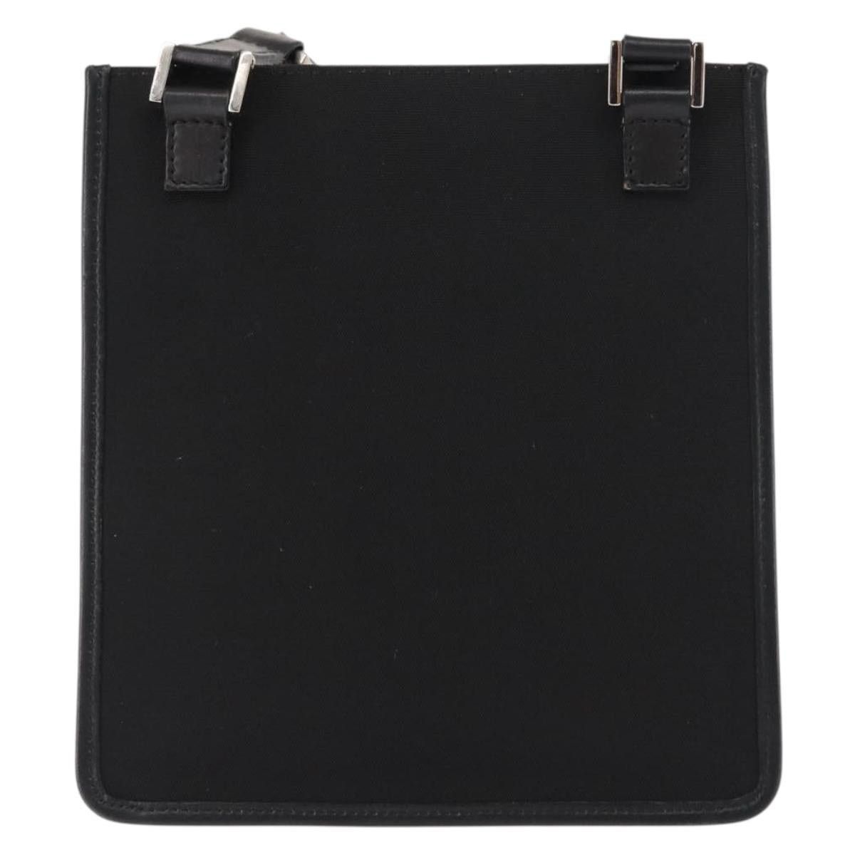 Gucci GUCCI Shoulder Bag Canvas Leather Black Size ONE SIZE - 3 Thumbnail