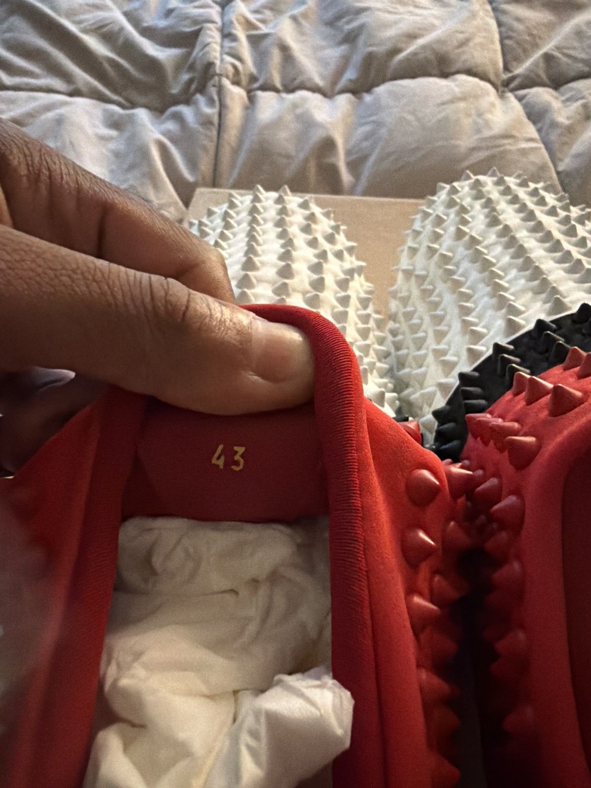 Christian Louboutin Spike Sock Flat Neoprene Tricolore Size US 10 / EU 43 - 8 Thumbnail