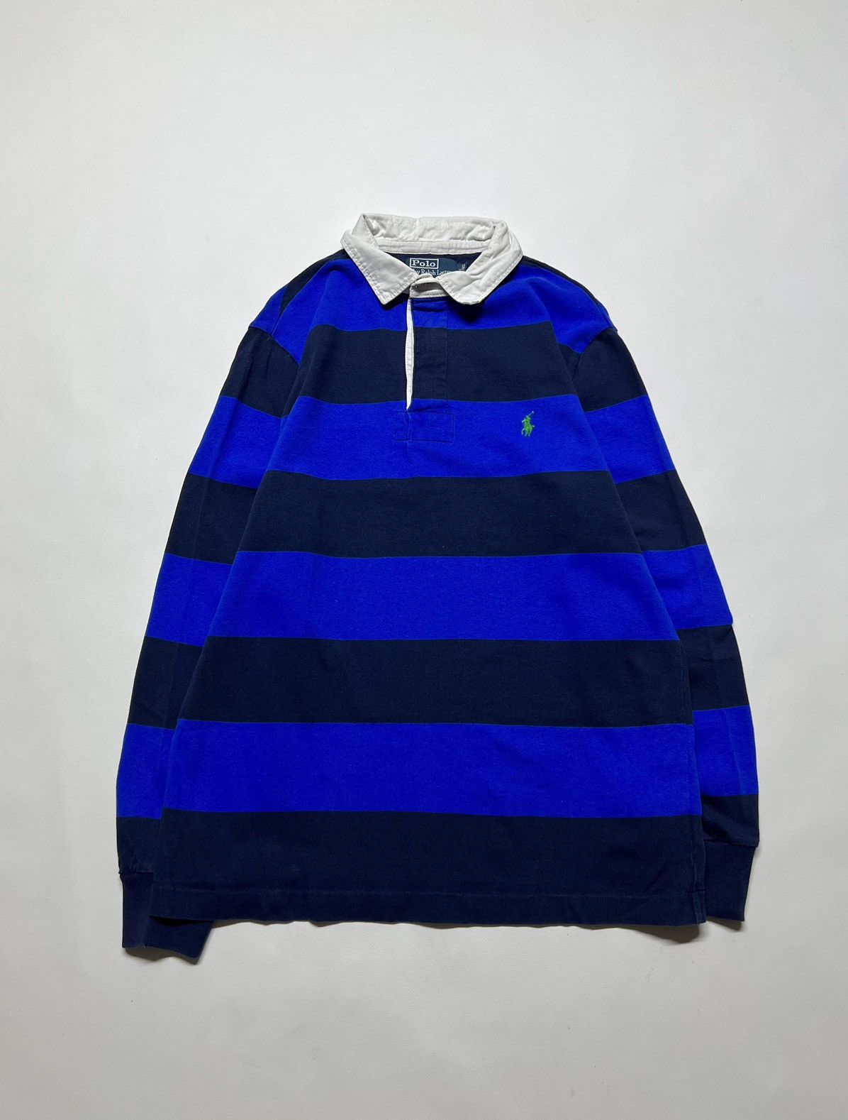 Vintage Vintage Y2k Polo By Ralph Lauren Striped Rugby Long Sleeve Size US M / EU 48-50 / 2 - 4 Thumbnail