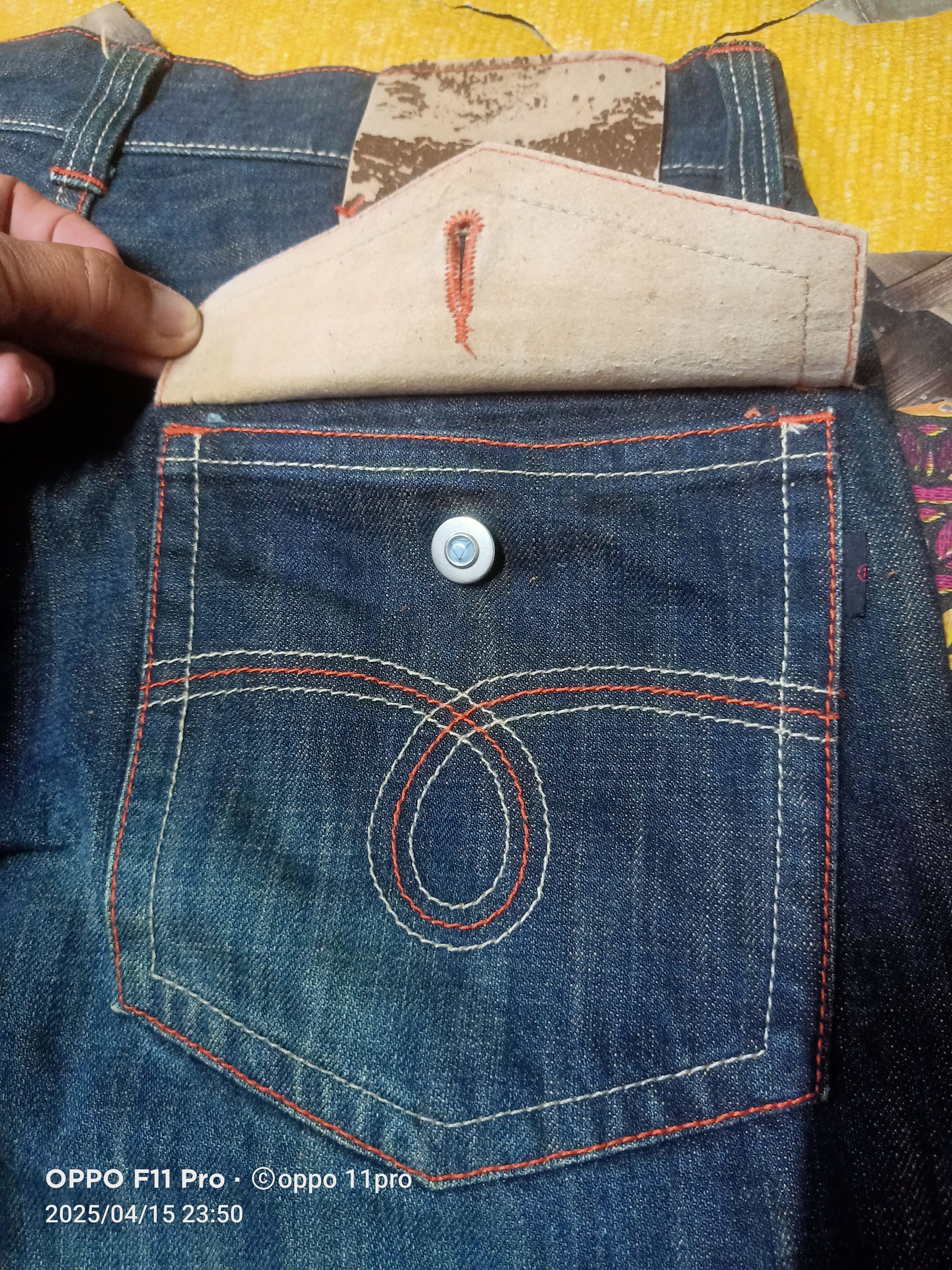 If Six Was Nine × Le Grande Bleu (L.G.B.) Wild Khakis Flare Denim Loose Rise Size US 31 - 17 Thumbnail