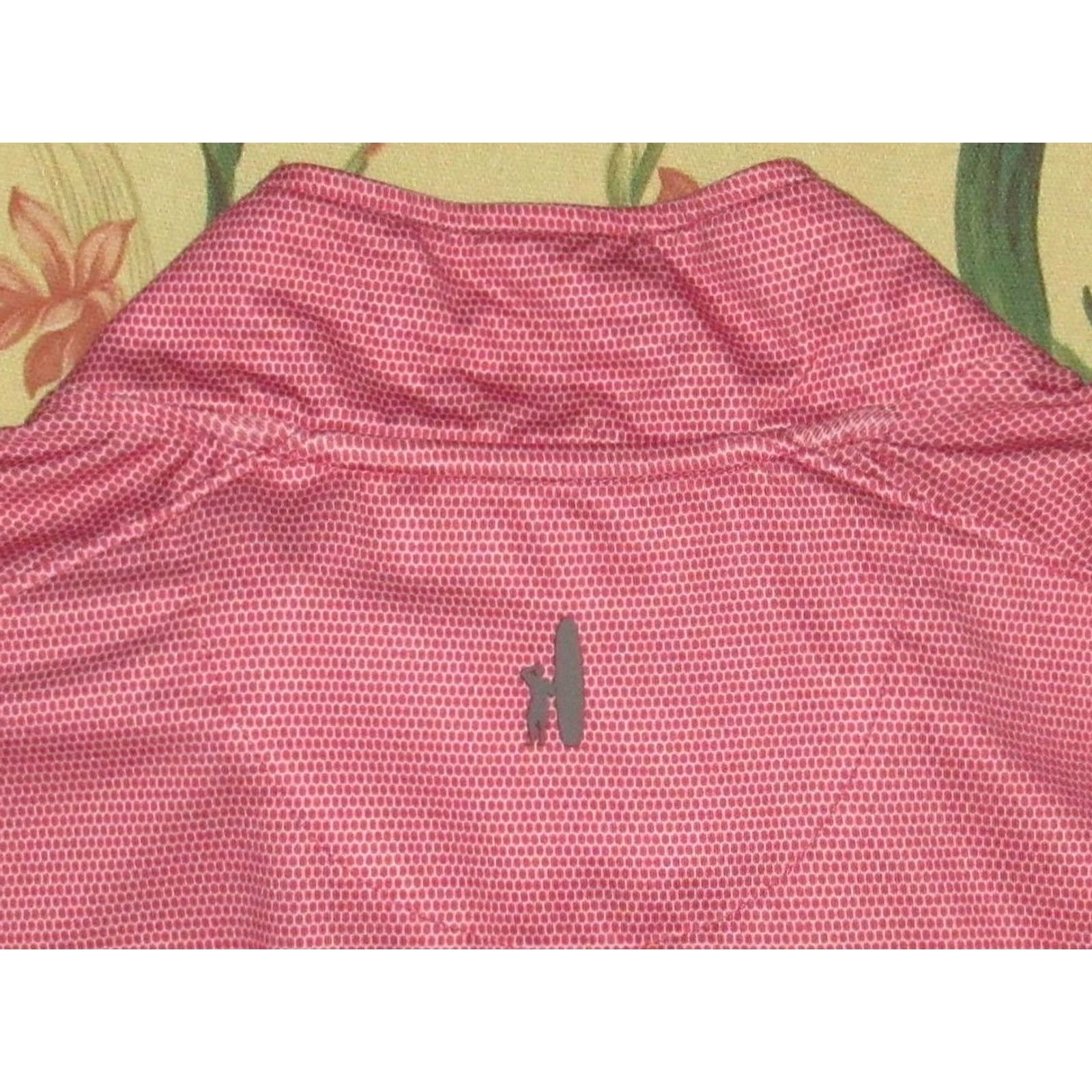 johnnie-O Johnnie O Pink Performance Quarter Zip Sweater Medium Shirt Men M Pullover 92% Polyester 8% Spandex Size US M / EU 48-50 / 2 - 3 Thumbnail
