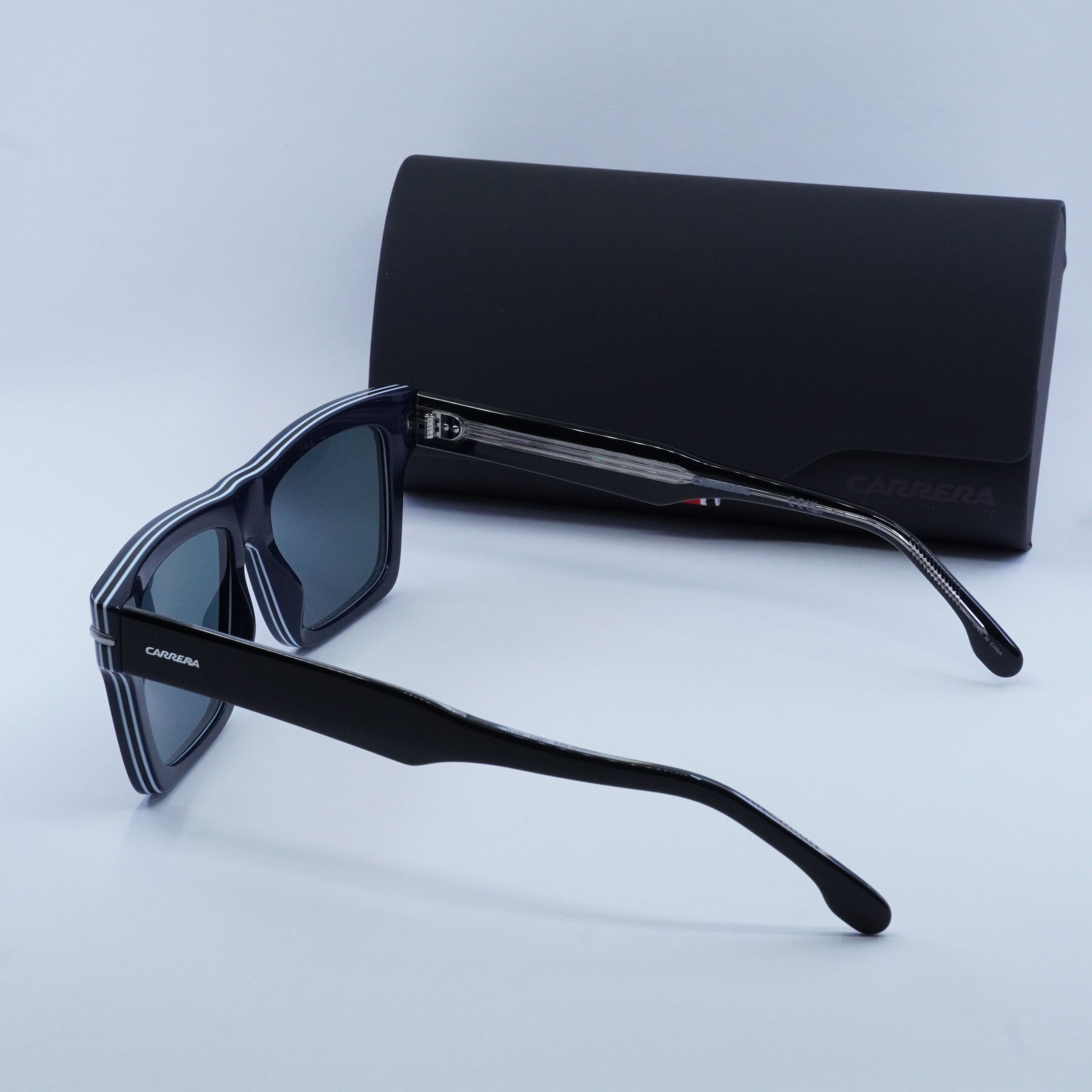Carrera CARRERA 305/S 0Y00 XT Sunglasses Black Square Frame Size ONE SIZE - 9 Thumbnail
