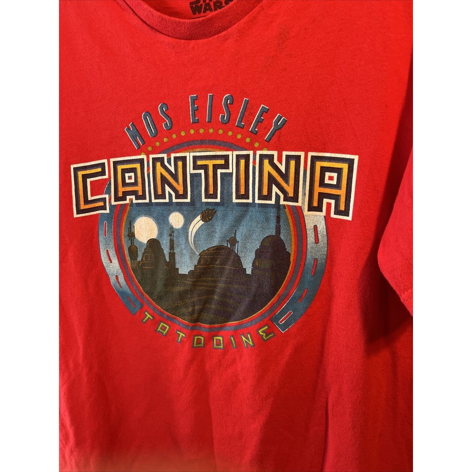 Star Wars Star Wars Mens M Red Mos Eisley SS Graphic Print Cotton Tee Size US M / EU 48-50 / 2 - 9 Thumbnail