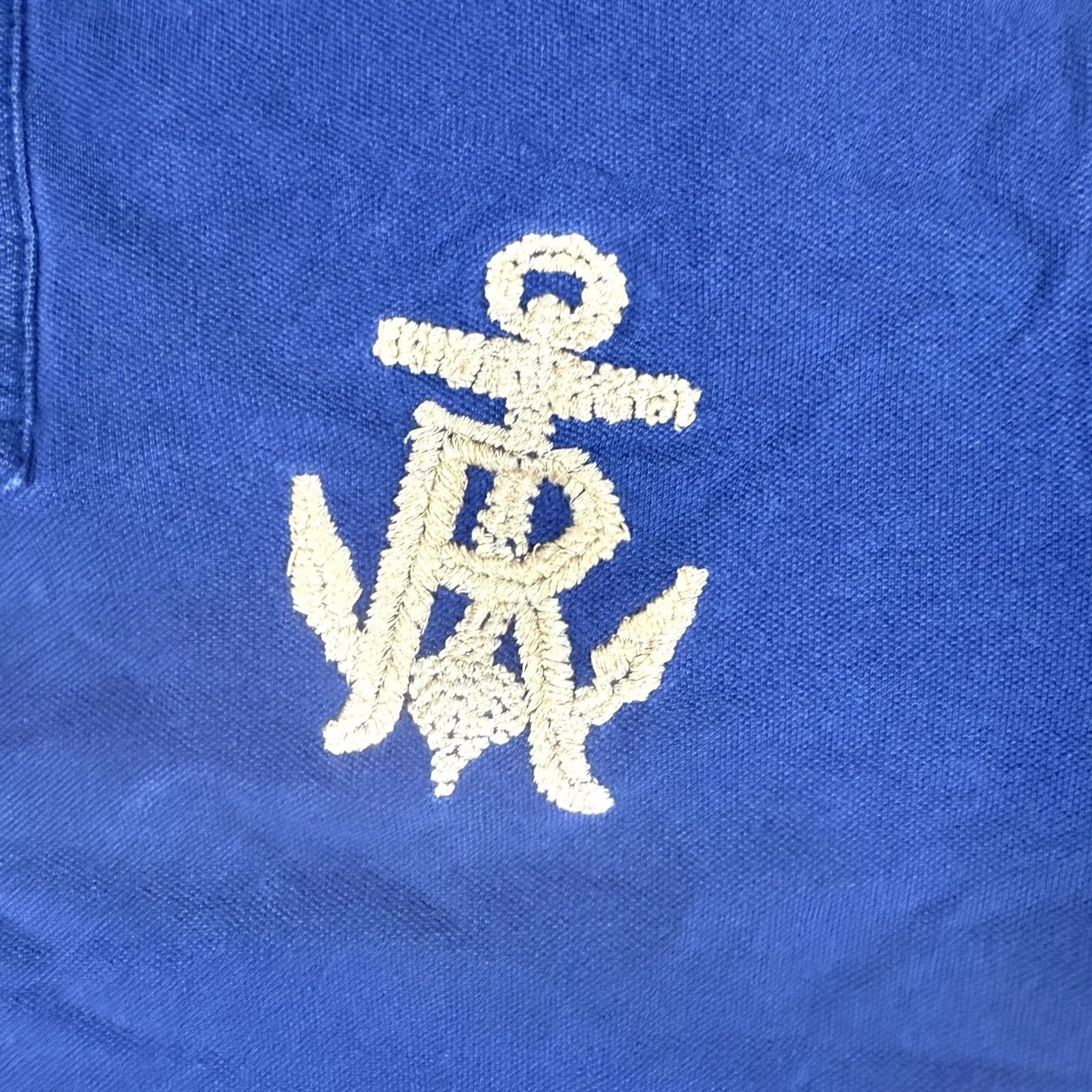 Polo Ralph Lauren VINTAGE Polo Ralph Lauren Shirt RL Anchor Embroidery Rugby Mens L Blue Size US L / EU 52-54 / 3 - 3 Thumbnail