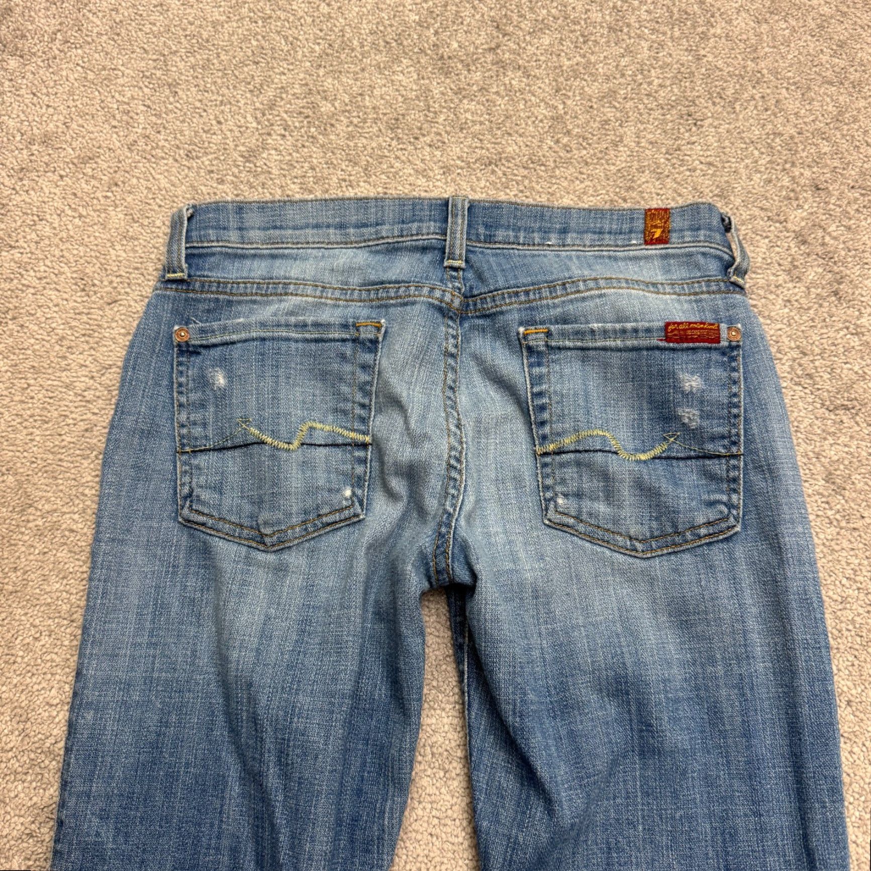 7 For All Mankind 7 For All Mankind Jeans Women 25 Slim Skinny Denim 5-Pocket Blue Button Fly Size 42" / US 20 - 5 Thumbnail