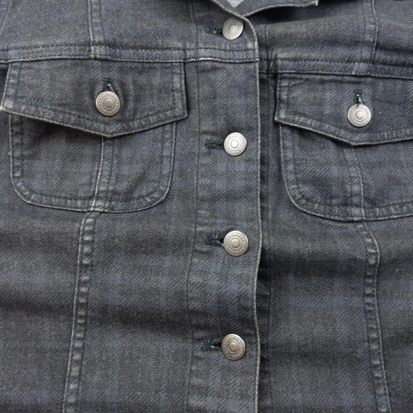 Burberry Vintage 2000s Burberry Nova Check Button Up Denim Jacket S Size S / US 4 / IT 40 - 6 Thumbnail