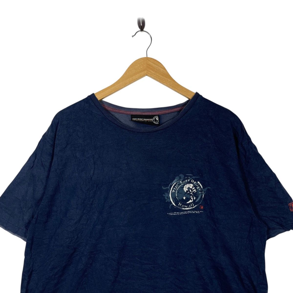 Vintage Vintage T&C Surf Designs Hawaii Graphic T-Shirt Navy Skate Size US XL / EU 56 / 4 - 3 Thumbnail