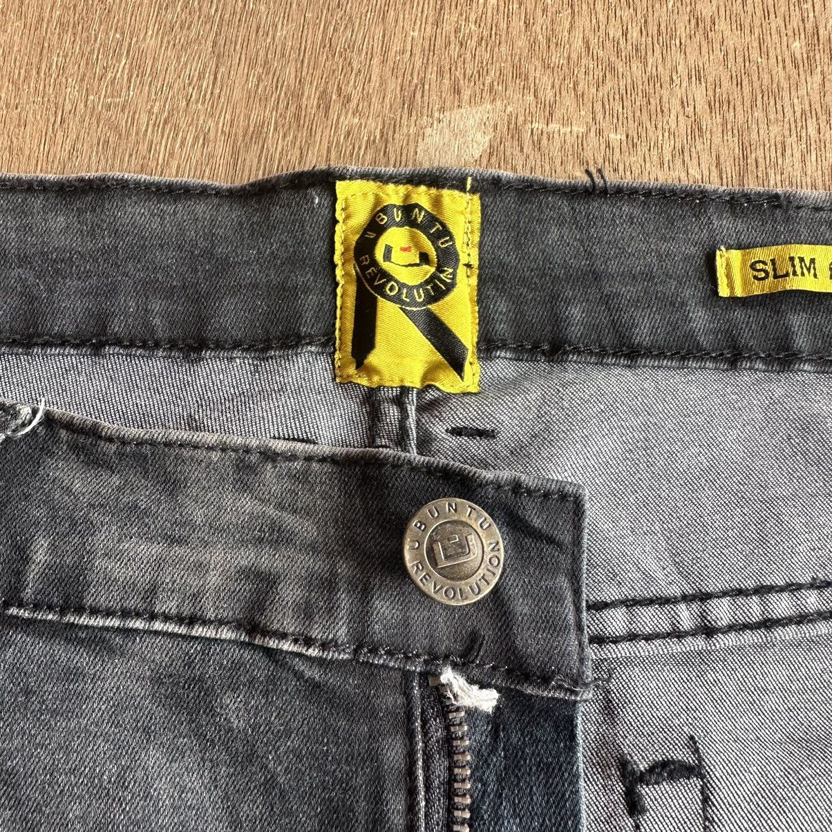 Japanese Brand W38 UBUNTU JAPAN MULTIZIPPER JEANS VINTAGE CROPPED PANT Size US 38 / EU 54 - 8 Thumbnail