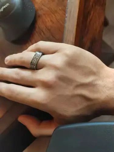 Jewelry Kuramochi x nji Art Carved Ring ( size 7 to 13 ) Size ONE SIZE - 5 Thumbnail
