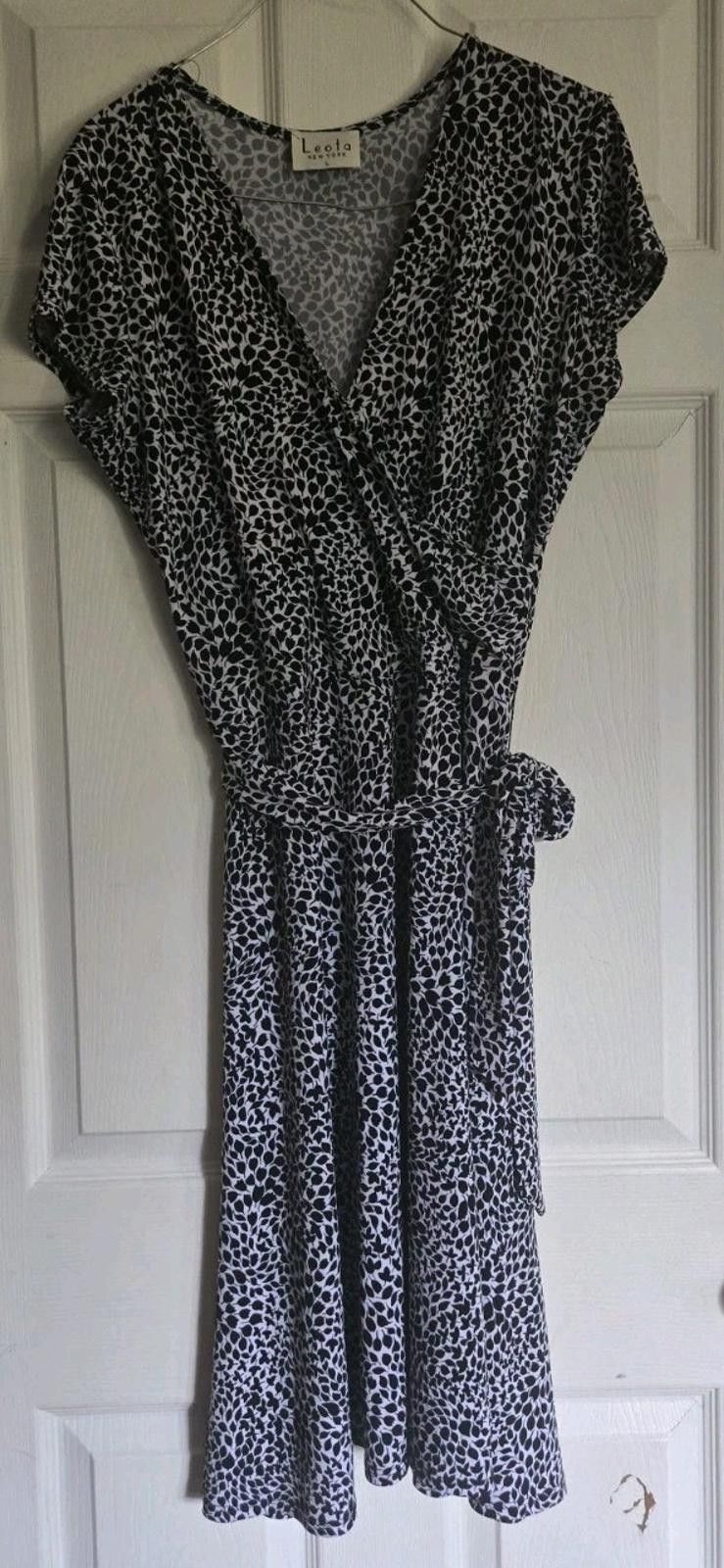 Warren Lotas Leota New York Leaf Print Faux Wrap Dress Womens Size Large Size L / US 10 / IT 46 - 2 Thumbnail