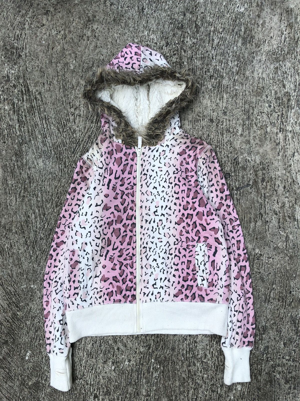 Vintage Y2k style LGB zip fur hoodie Size US M / EU 48-50 / 2 - 1 Thumbnail