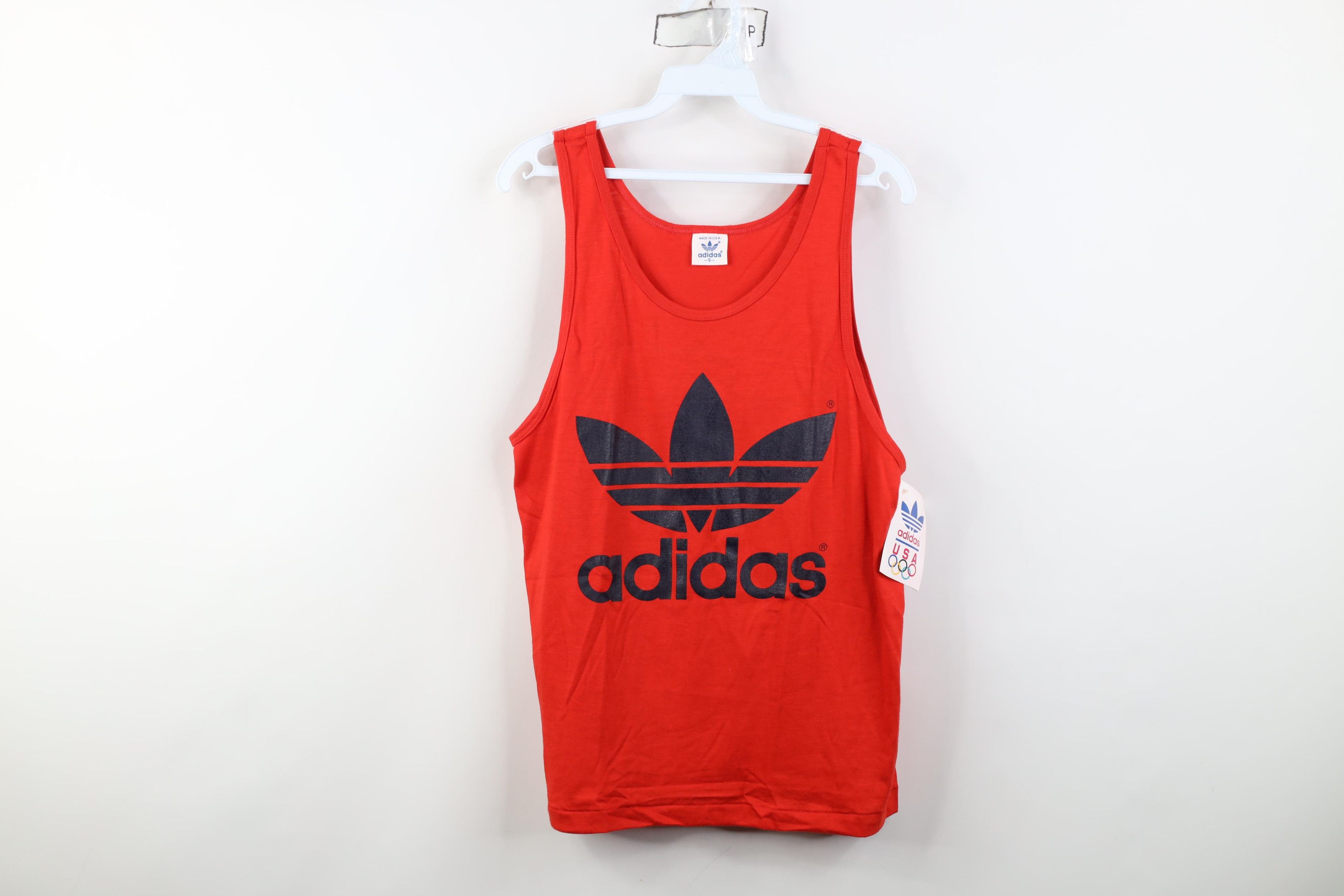 Adidas Deadstock Vintage 80s Adidas 1988 Olympics Tank Top T-Shirt Size US S / EU 44-46 / 1 - 1 Thumbnail