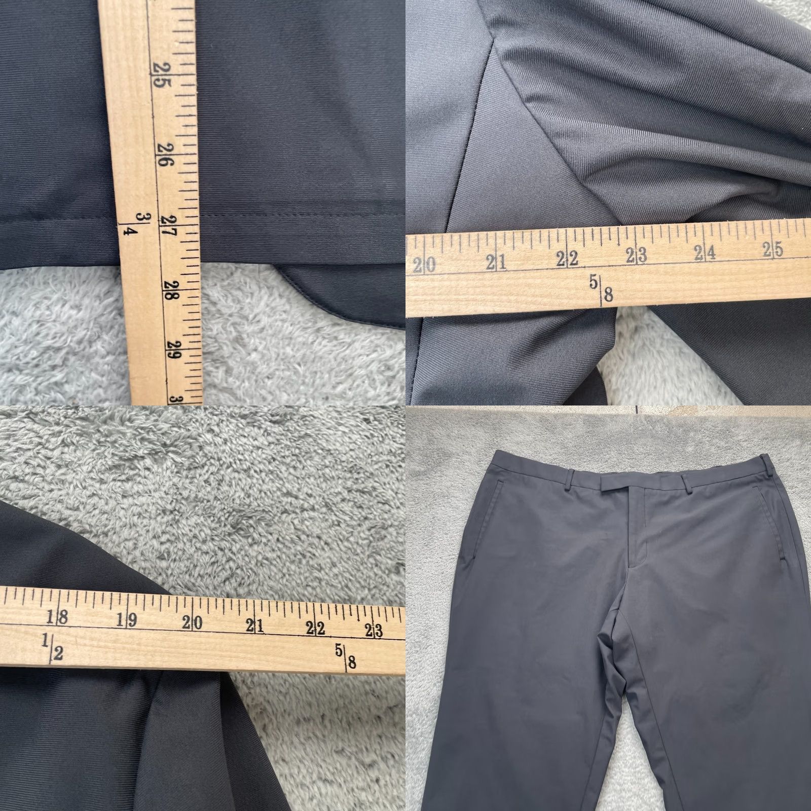 Vintage Sene Suit Set Mens Large Gray 2 Piece Soho Flex Tech Unstructured Sport Coat 2 Piece Regular Notch Solid City Classic Preppy Mens Size 42R - 9 Thumbnail