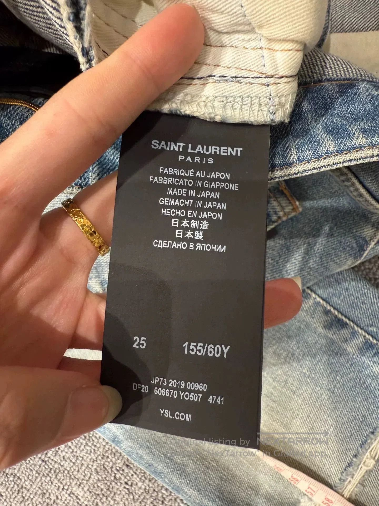 Japanese Brand Saint Laurent New Denim Pants. Size 25" / US 0 / IT 36 - 8 Thumbnail