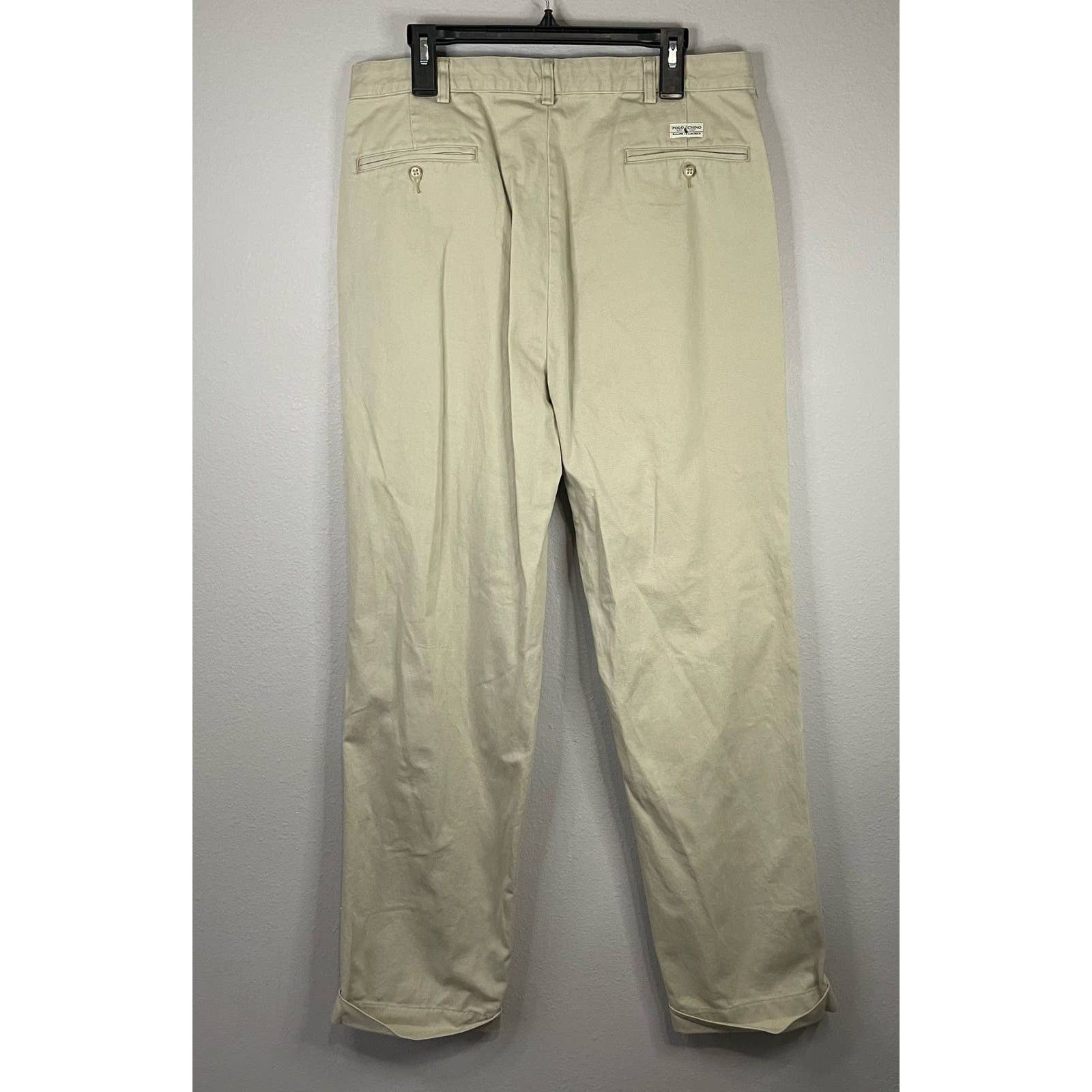 Polo Ralph Lauren Polo Ralph Lauren Khaki Pants 36x34 Mens Chino Rolled Cuff Size US 36 / EU 52 - 3 Thumbnail