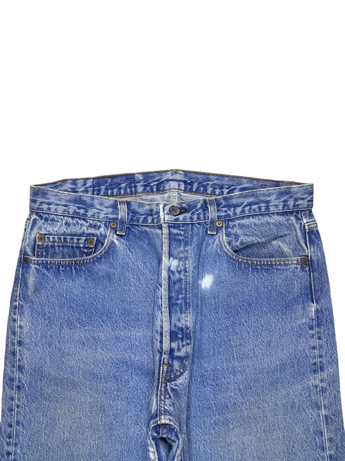 Levi's Vintage 80s Levis 501 Mud Wash Loose Jeans Size US 34 / EU 50 - 4 Thumbnail