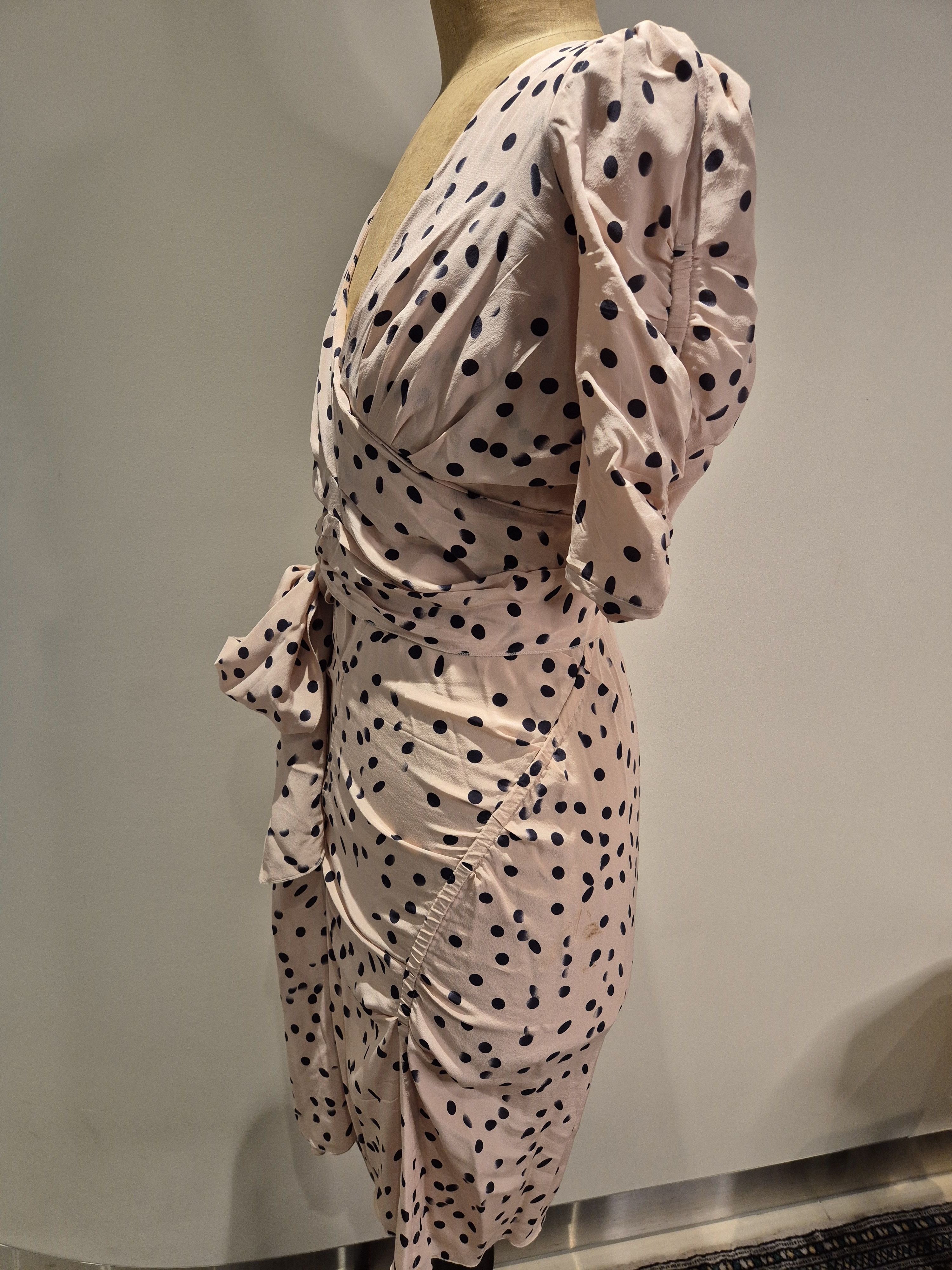 Sonia Rykiel Sonia Rykiel archive pink silk wrap bodice dress Size XS / US 0-2 / IT 36-38 - 3 Thumbnail