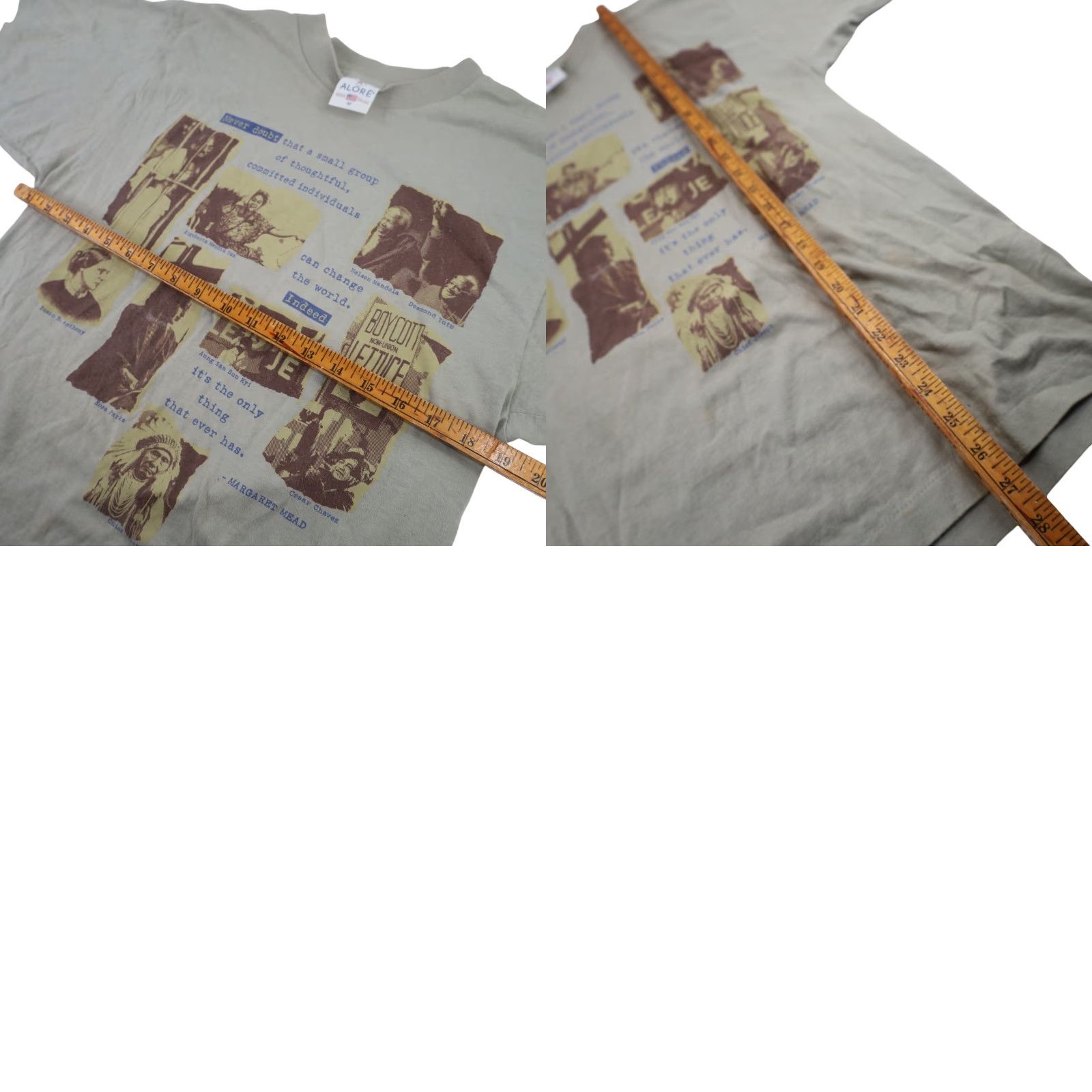 Vintage VINTAGE Idols and Icons Mens T-Shirt Green M Graphic Top Shirt 80s/90s Boys? Size US M / EU 48-50 / 2 - 8 Thumbnail