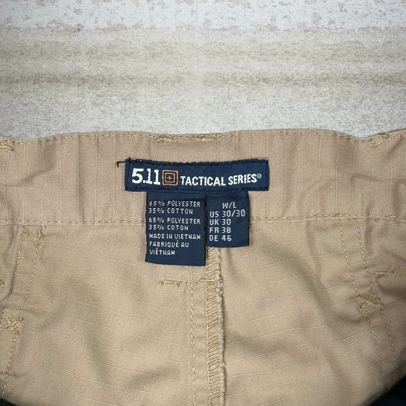 5.11 Vintage 90s 5.11 Tactical Pants 30x30 Baggy Tan Cargos Size US 30 / EU 46 - 4 Thumbnail