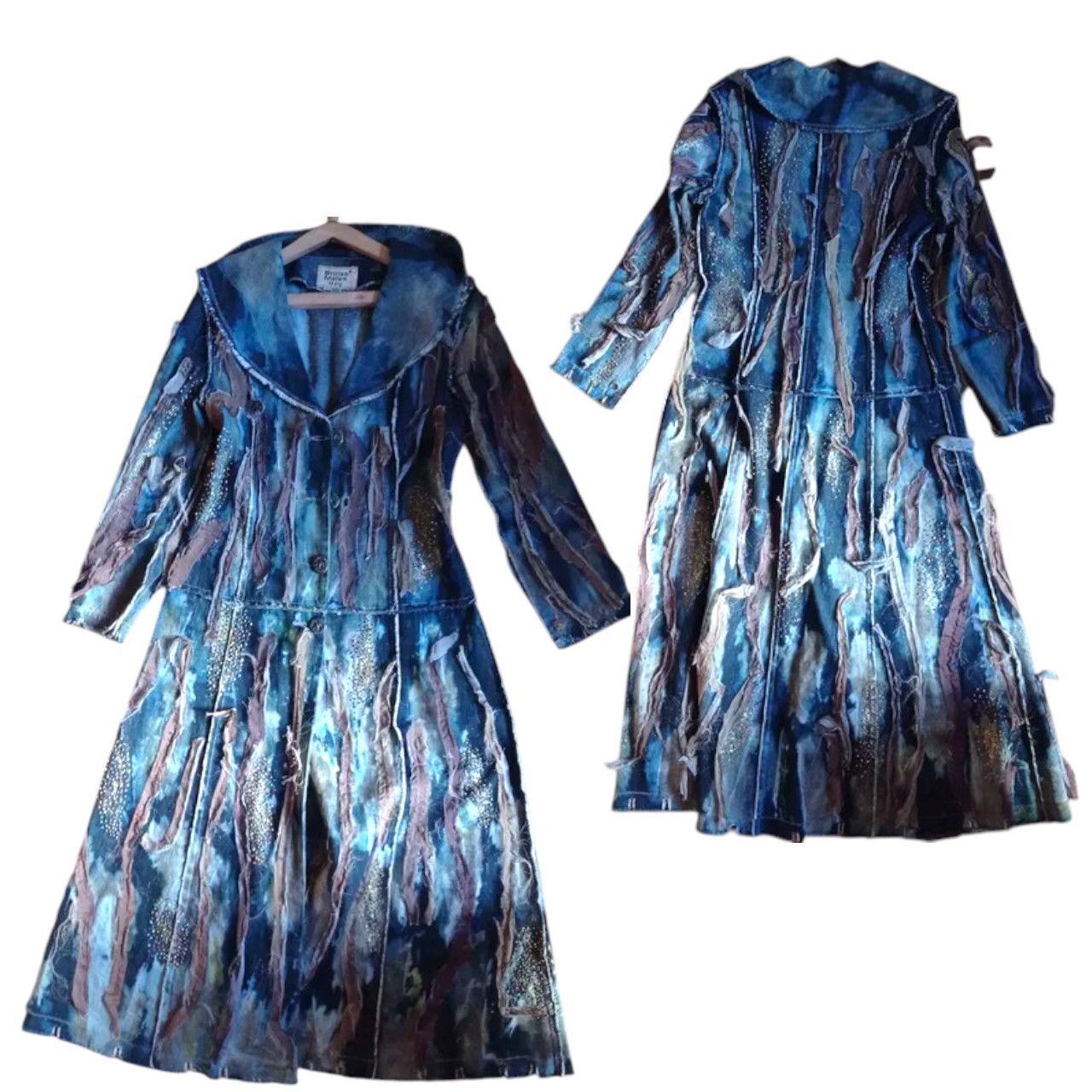 Other avant garde denim trench coat sz S brand British Malon Italy Size S / US 4 / IT 40 - 1 Thumbnail