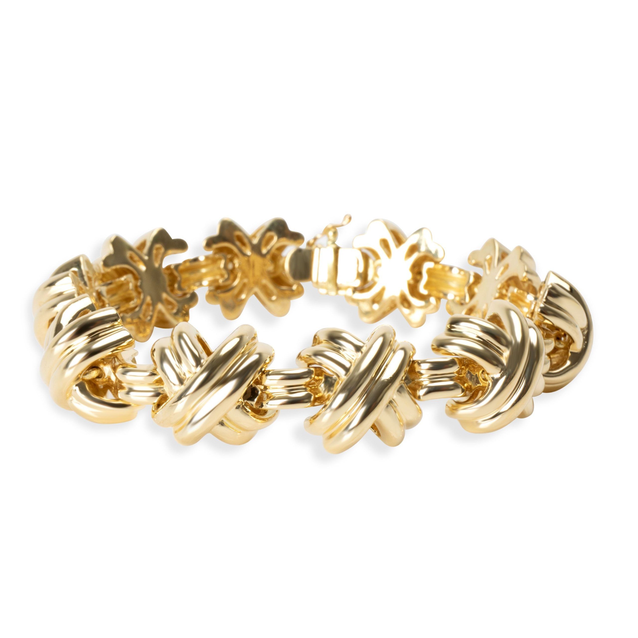 Tiffany & Co. Vintage Tiffany & Co. X Bracelet in 18K Yellow Gold Size ONE SIZE - 1 Thumbnail
