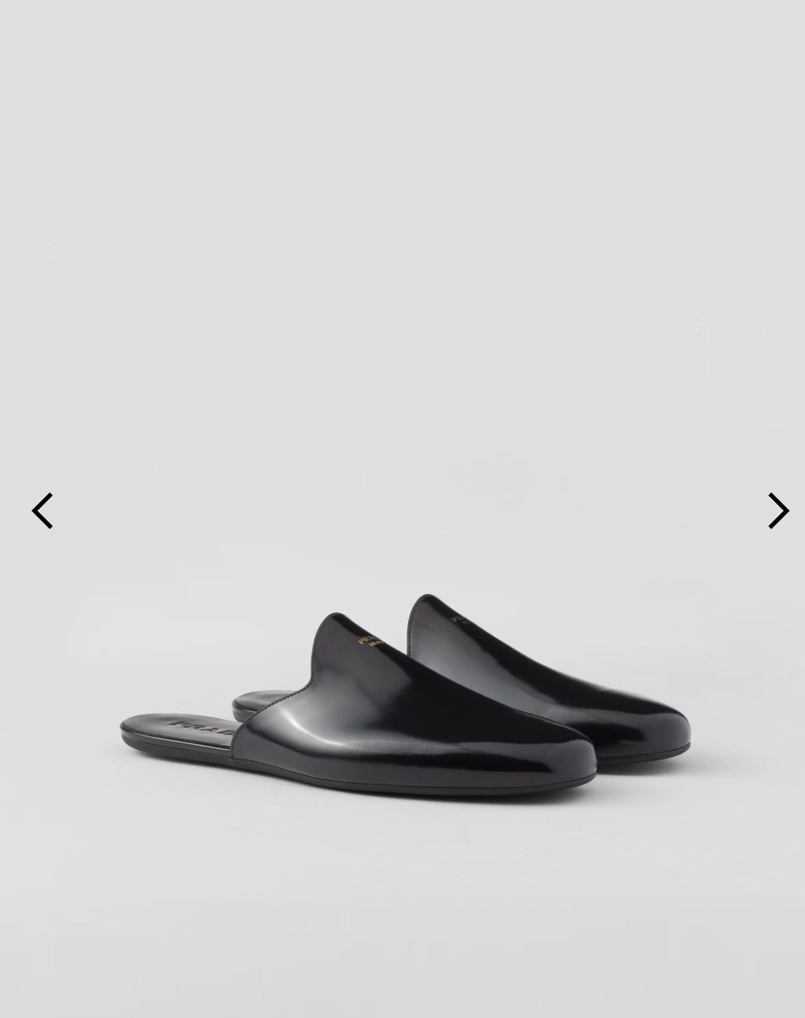 Prada Prada Brushed Leather Slipper Mules Size US 10 / EU 43 - 11 Thumbnail