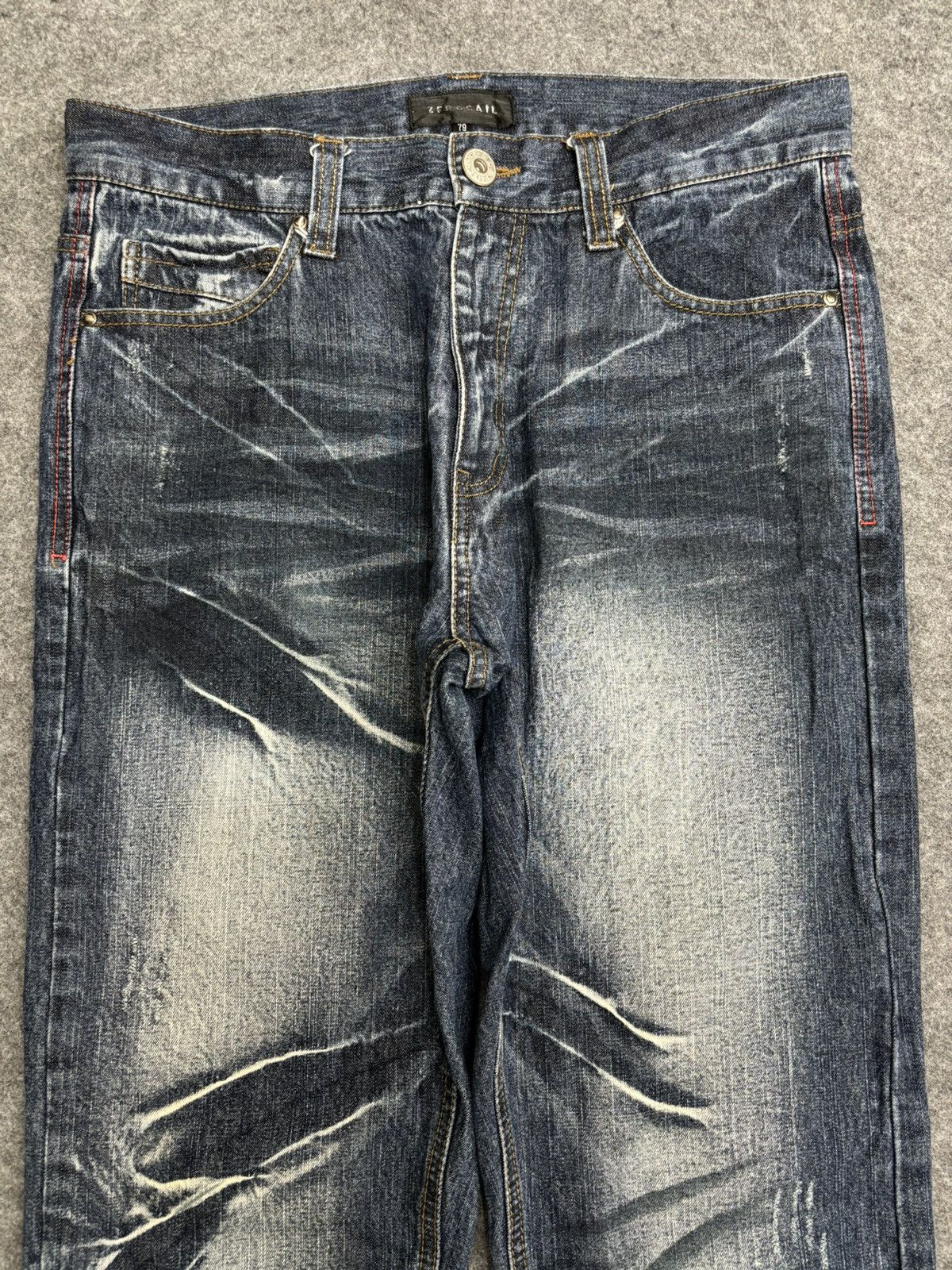 Japanese Brand 💥Sick Fades💥Zerosail All Over Sick Fades Slim Denim F479 Size US 32 / EU 48 - 9 Thumbnail