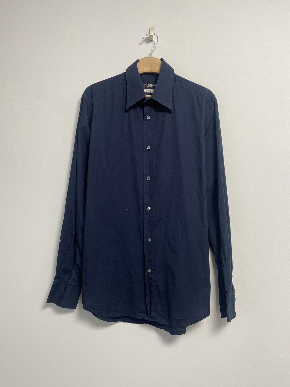 Dolce & Gabbana Dolce & Gabbana Gold Button Up Shirt Size US M / EU 48-50 / 2 - 1 Thumbnail