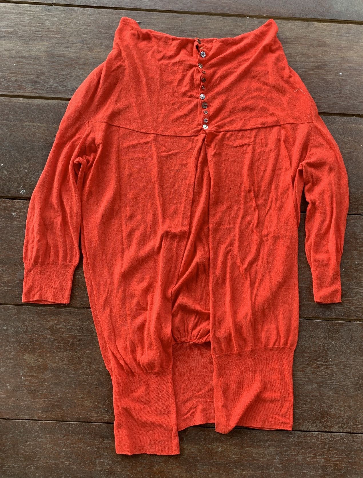 Sunao Kuwahara Sunao Kuwahara Issey Miyake Japan red cardigan Size M / US 6-8 / IT 42-44 - 1 Thumbnail